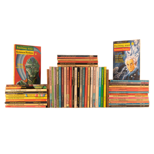 THE MAGAZINE OF FANTASY & SCIENCE FICTION. 42 Issues. First Feminist Sci-Fi - Women Men Don't See by James Tiptree.