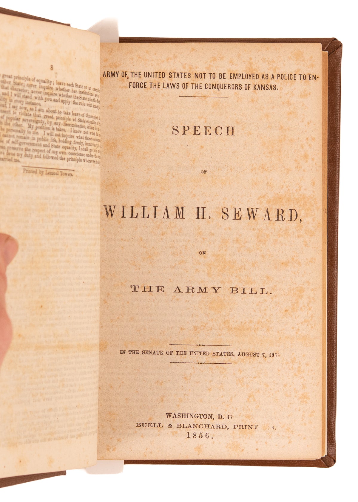 1856 DRED SCOTT. Sammelband of 31 Works on Slavery, John Brown & Harper's Ferry, Dred Scott, and the Crisis in Kansas.