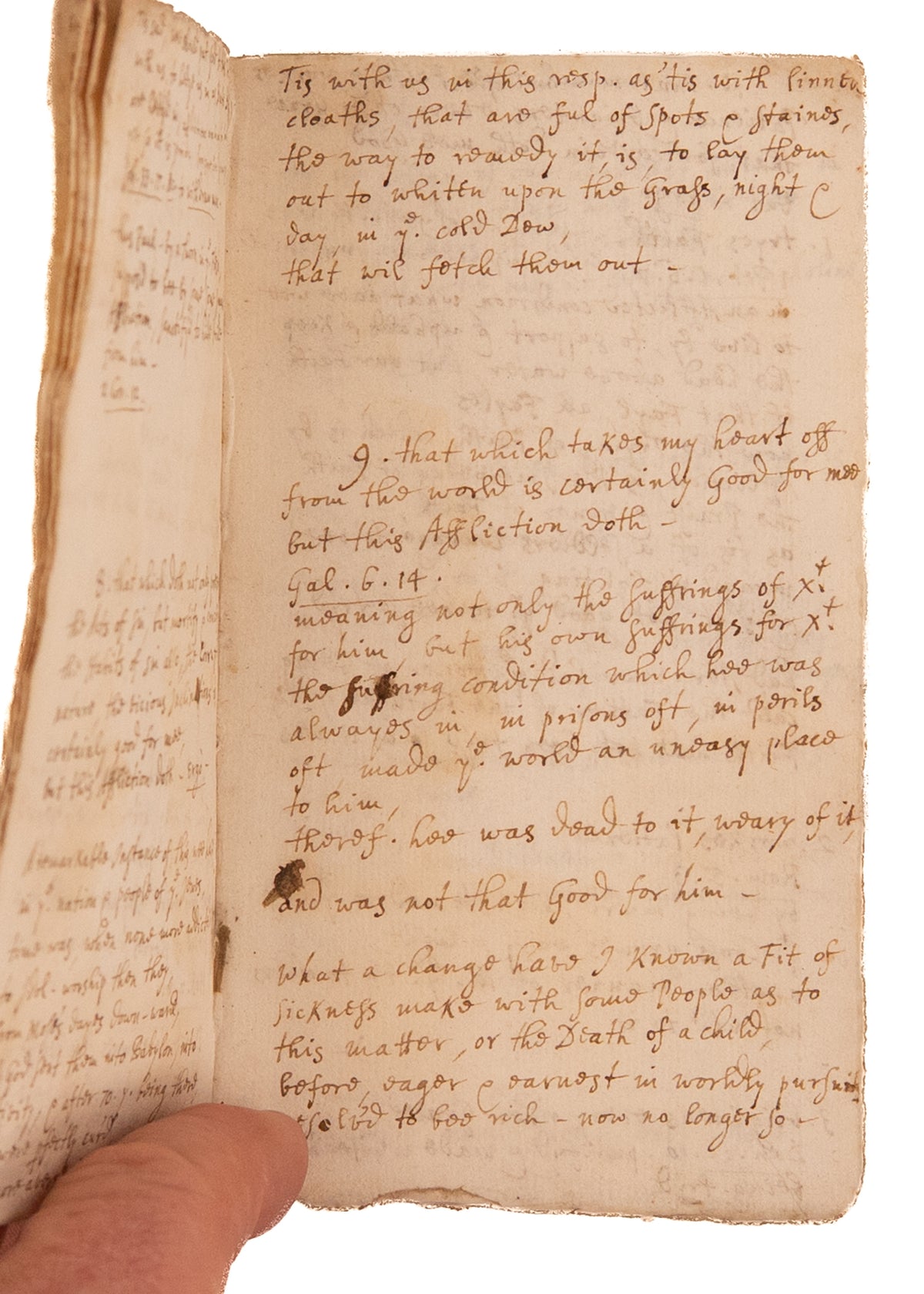 1693 MATTHEW HENRY. Manuscript Sermon on Psalm 119 - "I have been Afflicted that I Might Learn Thy Statutes."