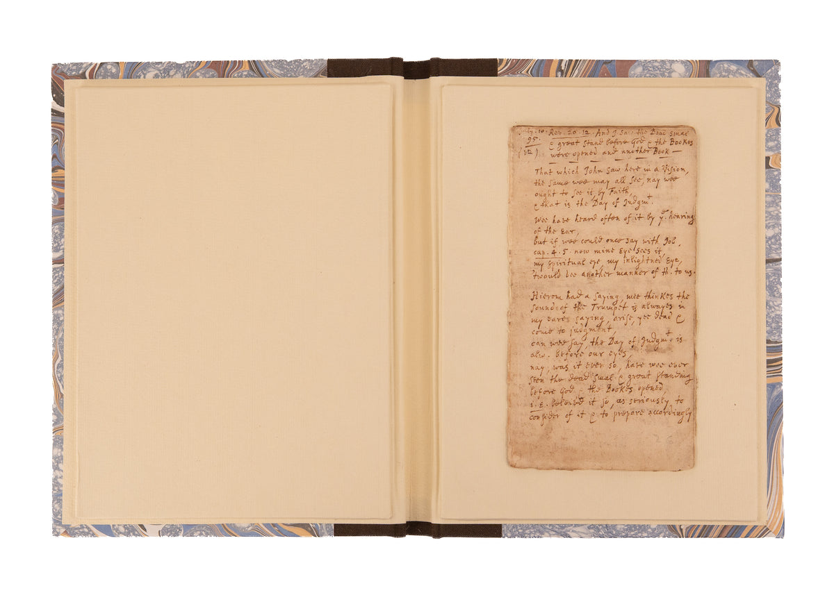 1695 MATTHEW HENRY. Manuscript Sermon on Revelation 20 - "I Saw the Dead Stand Before God."