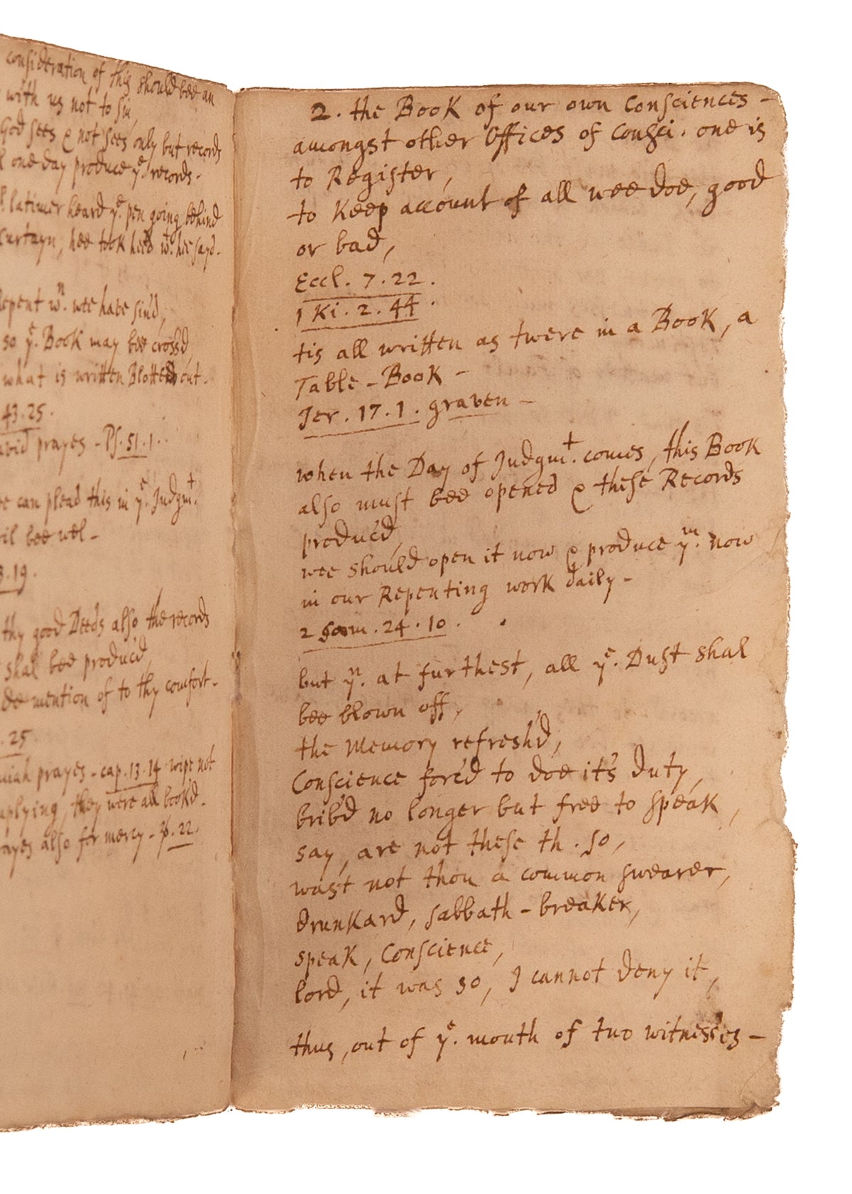 1695 MATTHEW HENRY. Manuscript Sermon on Revelation 20 - "I Saw the Dead Stand Before God."
