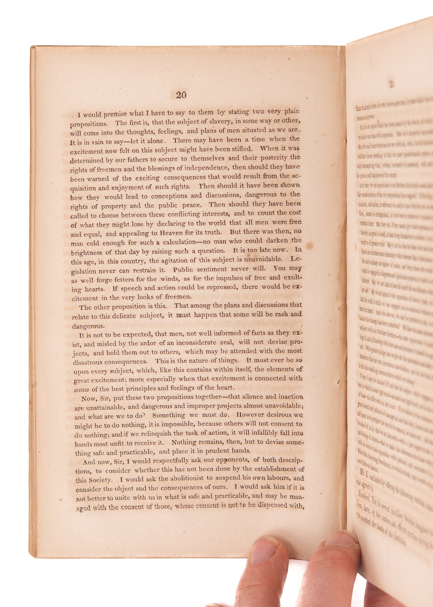 1828 LIBERIA & SLAVERY. Eleventh Annual Report of the Slavery Colonization. Francis Scott Key Address.