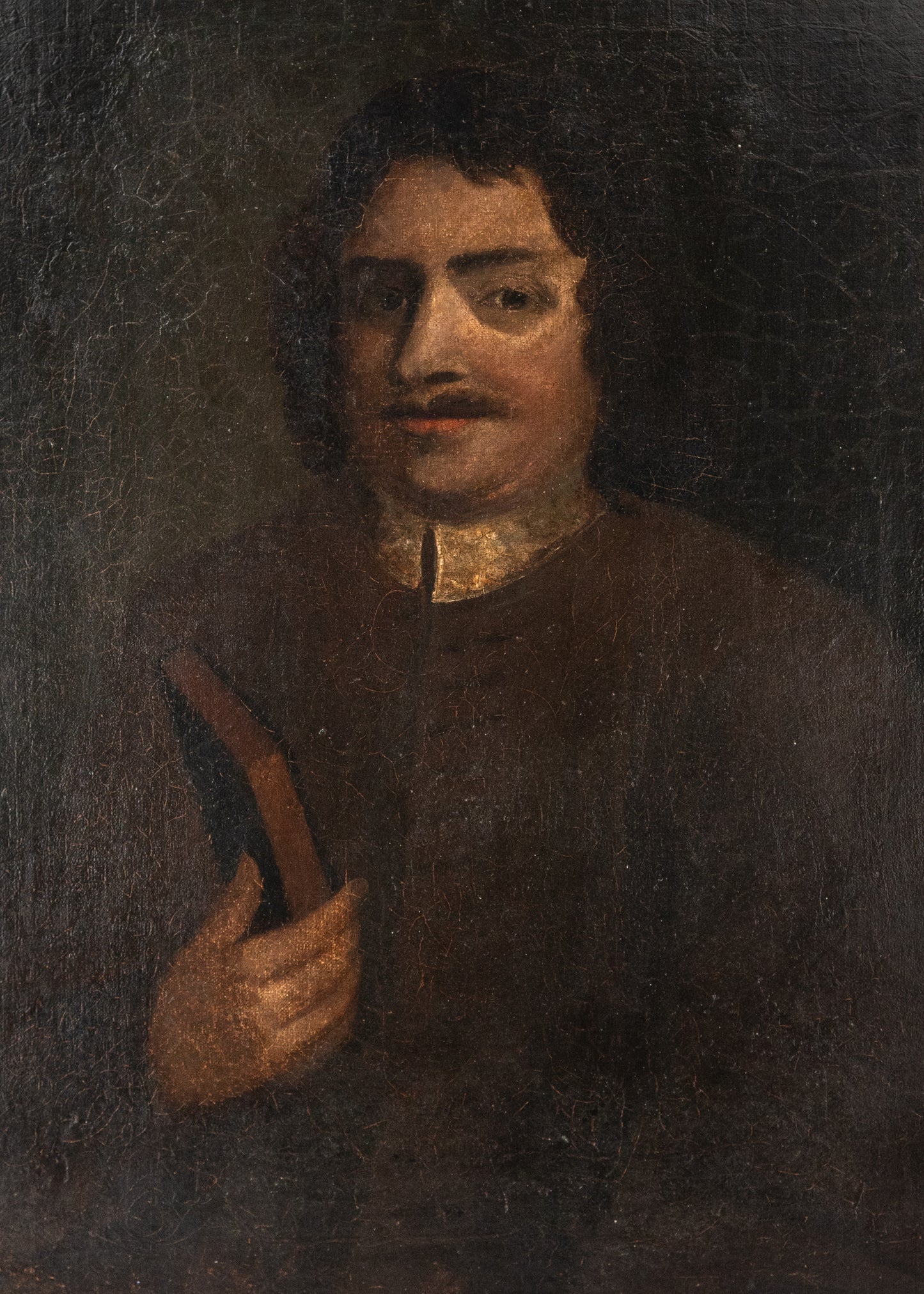 1671 JOHN BUNYAN. Original "Peter Lely" School Painted Year He was Imprisoned. Superb.