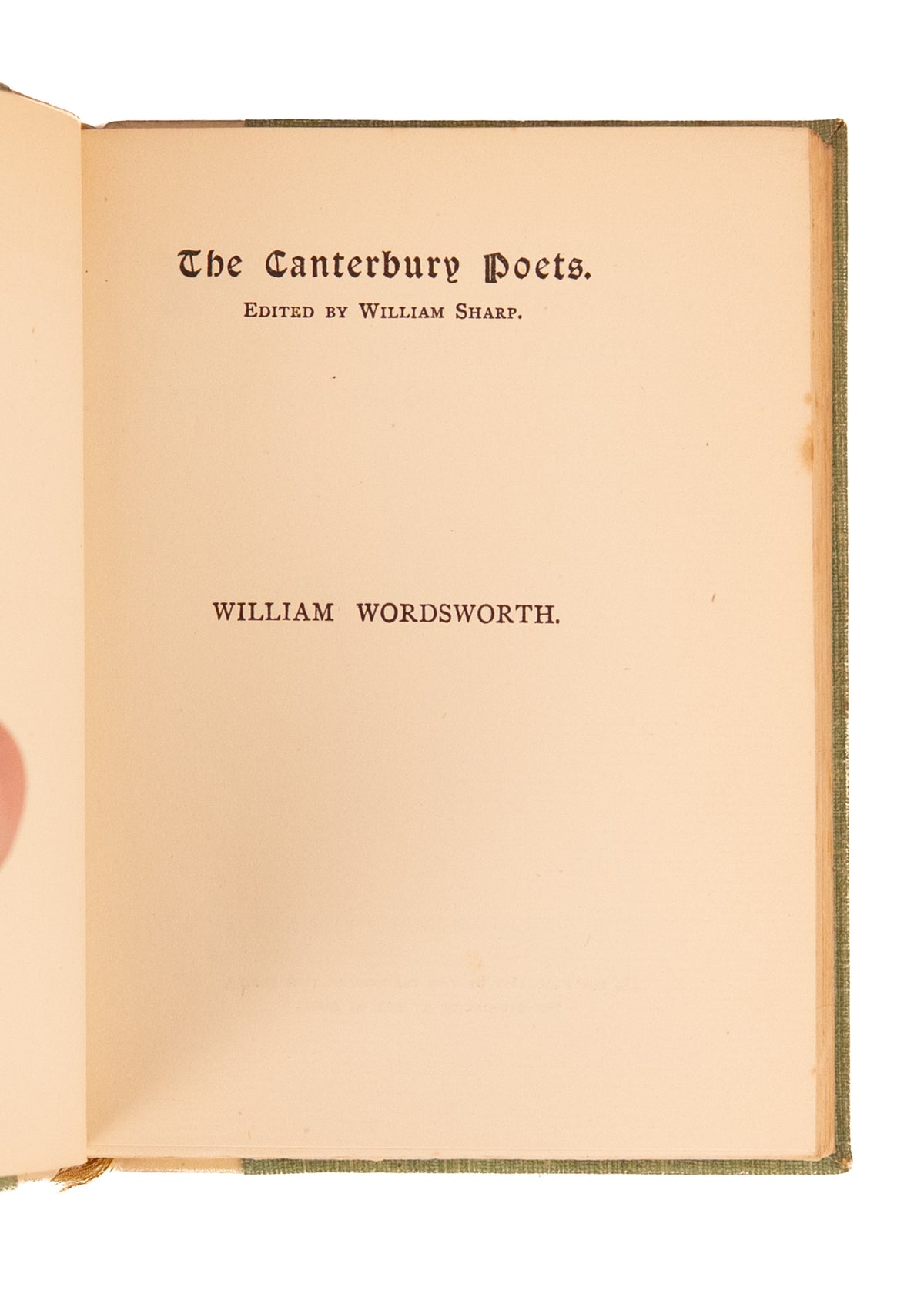 c.1900 CANTERBURY POETS. Emerson, Wordsworth, Coleridge, & Scott in Superb Arts & Crafts Vellum Bindings.