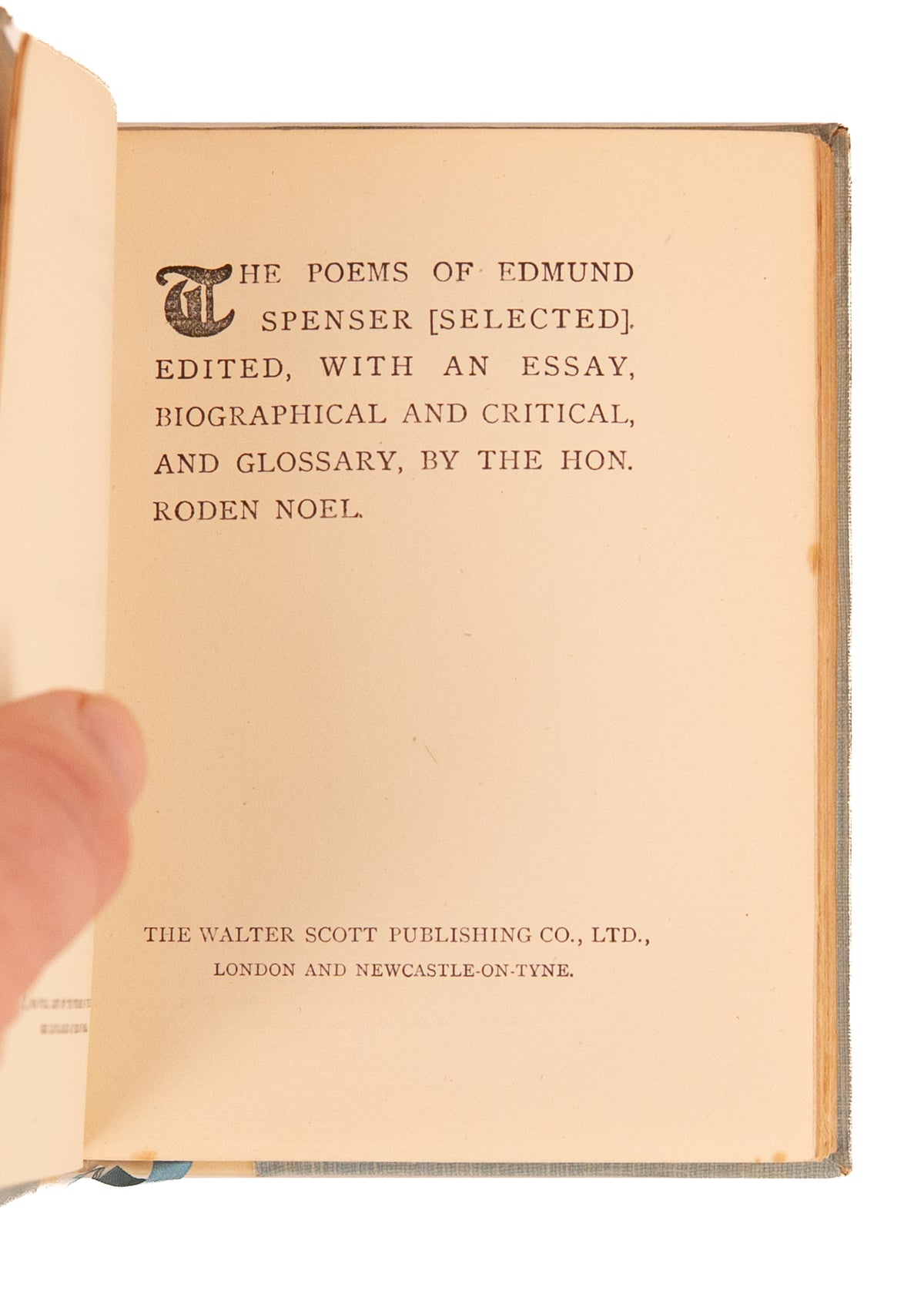 c.1900 CANTERBURY POETS. Emerson, Wordsworth, Coleridge, & Scott in Superb Arts & Crafts Vellum Bindings.