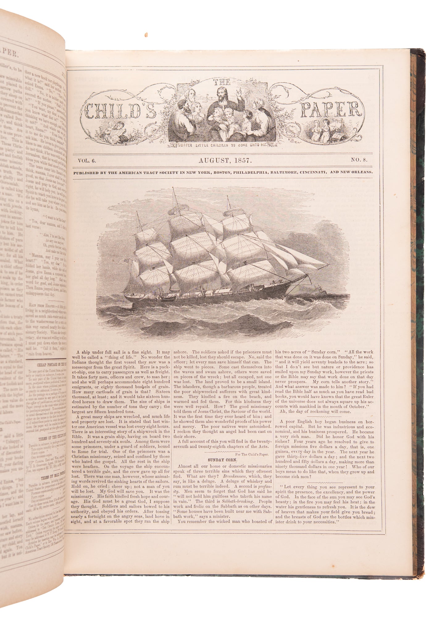 1856-1861 CHILD'S PAPER. 72 Issue Run of Important Civil War Publication for Juveniles. Superb Content.