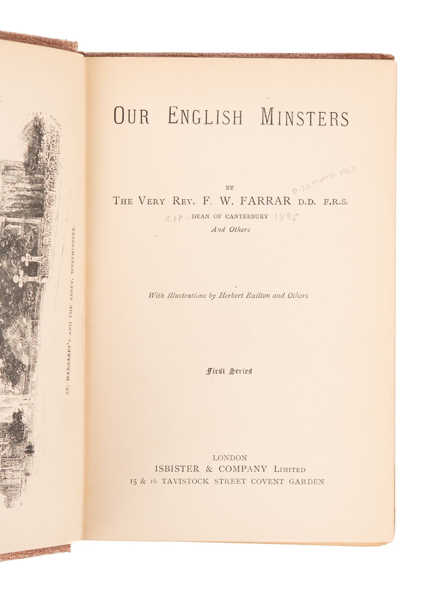 1900 ART NOUVEAU. Fine Binding - Our English Minsters & Beauty of English Churches. 1st & 2nd Series.