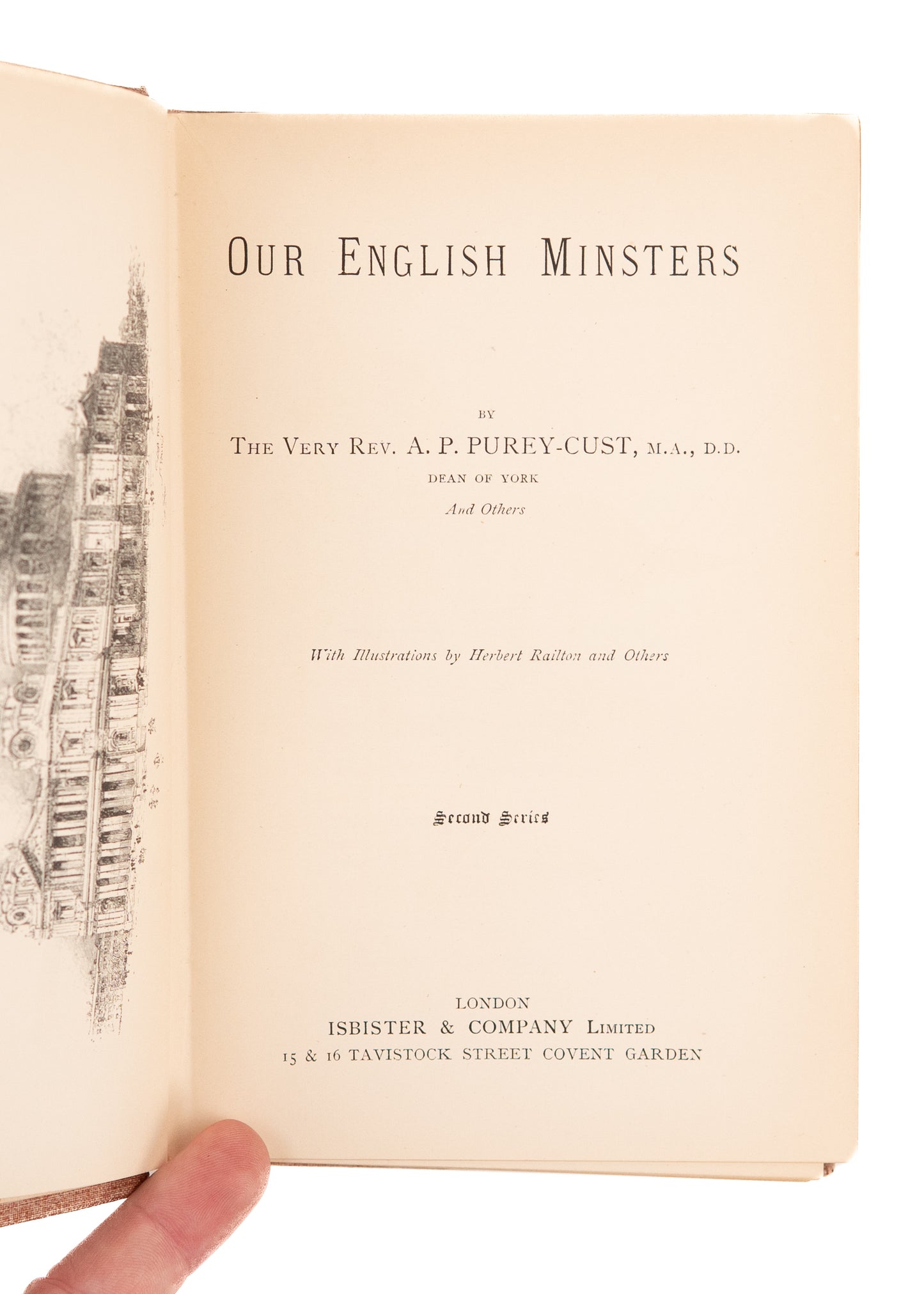 1900 ART NOUVEAU. Fine Binding - Our English Minsters & Beauty of English Churches. 1st & 2nd Series.