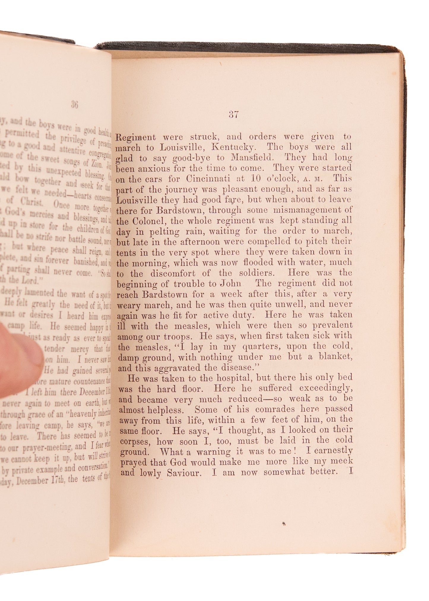 1863 OHIO CIVIL WAR. Rare Memoir of John and Charles Oviatt. Ohio Boys Dead in Kentucky.