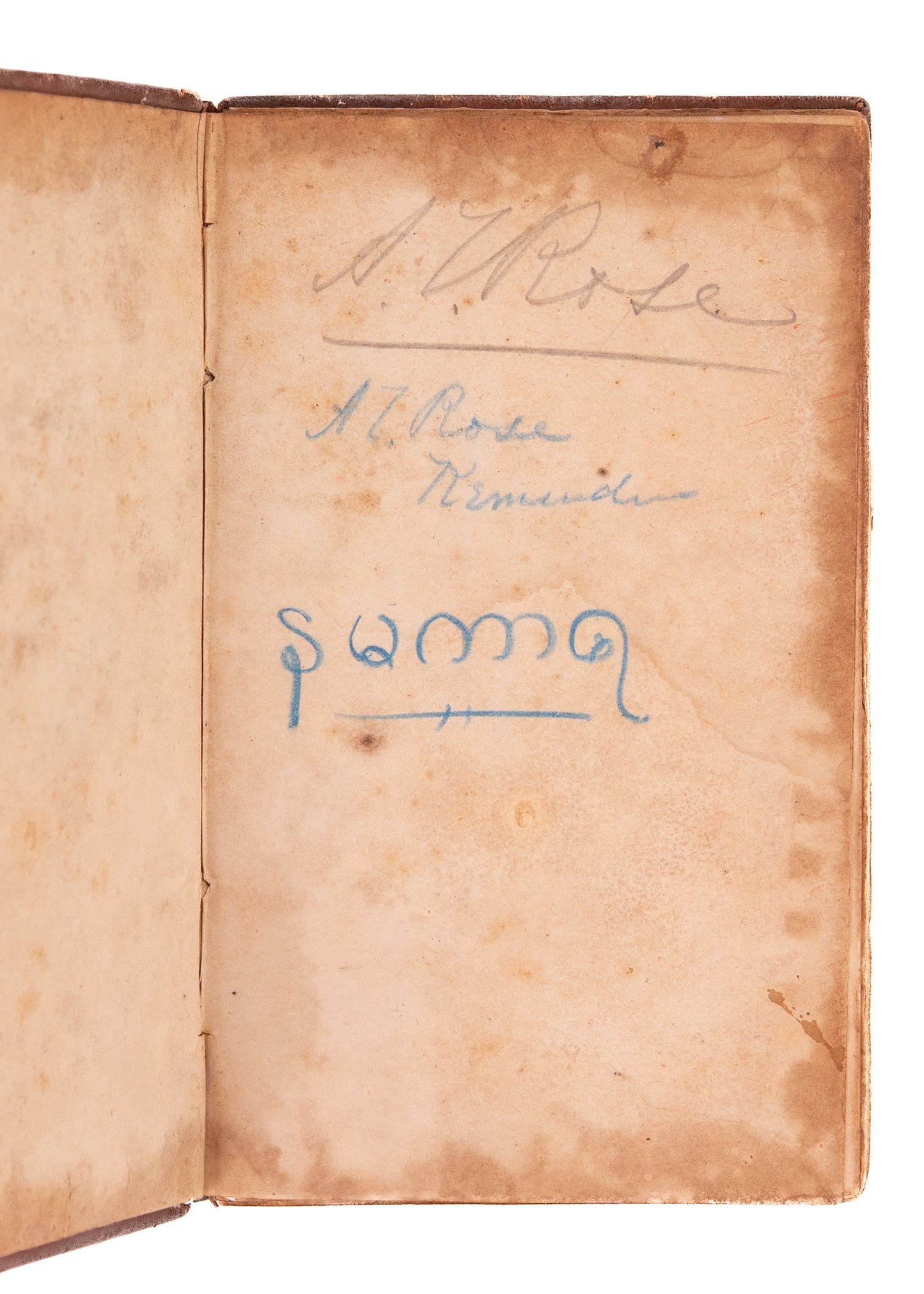 1860 ADONIRAM JUDSON. Early Burmese Tracts by Judson, Owned by Co-Translator of Burmese Bible.