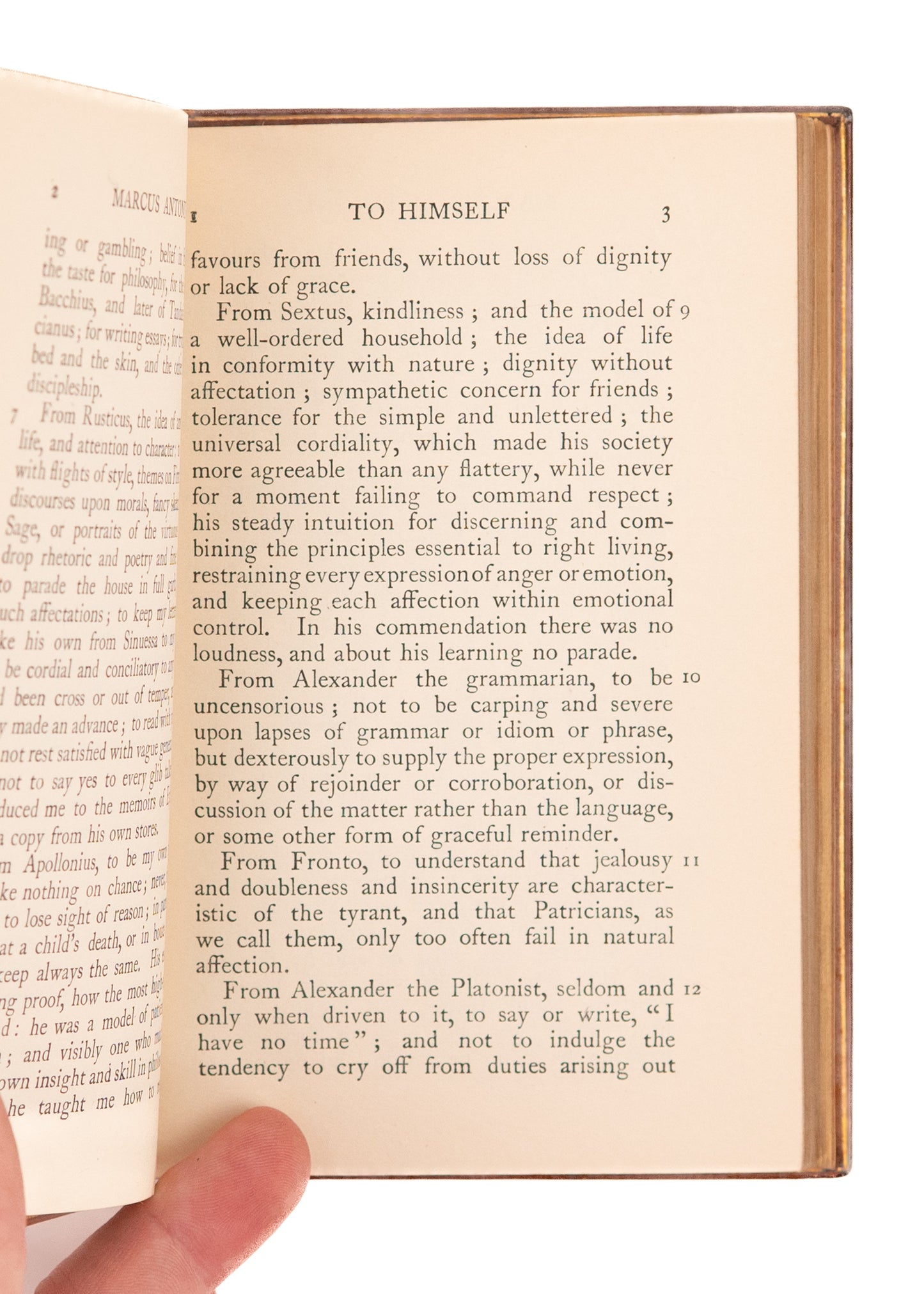 1926 MARCUS AURELIUS. A Stoic's Notes to Himself in Fine Riviere Binding.