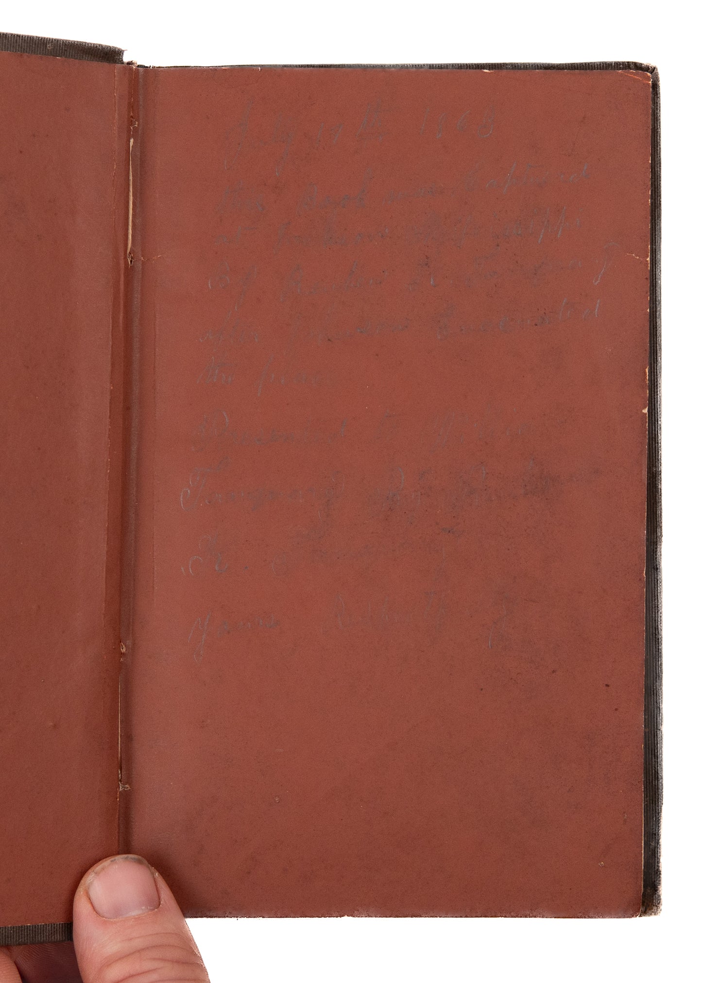 1860 CIVIL WAR CONTRABAND. Nicholas Murray on Preaching - Looted from Battle of Vicksburg