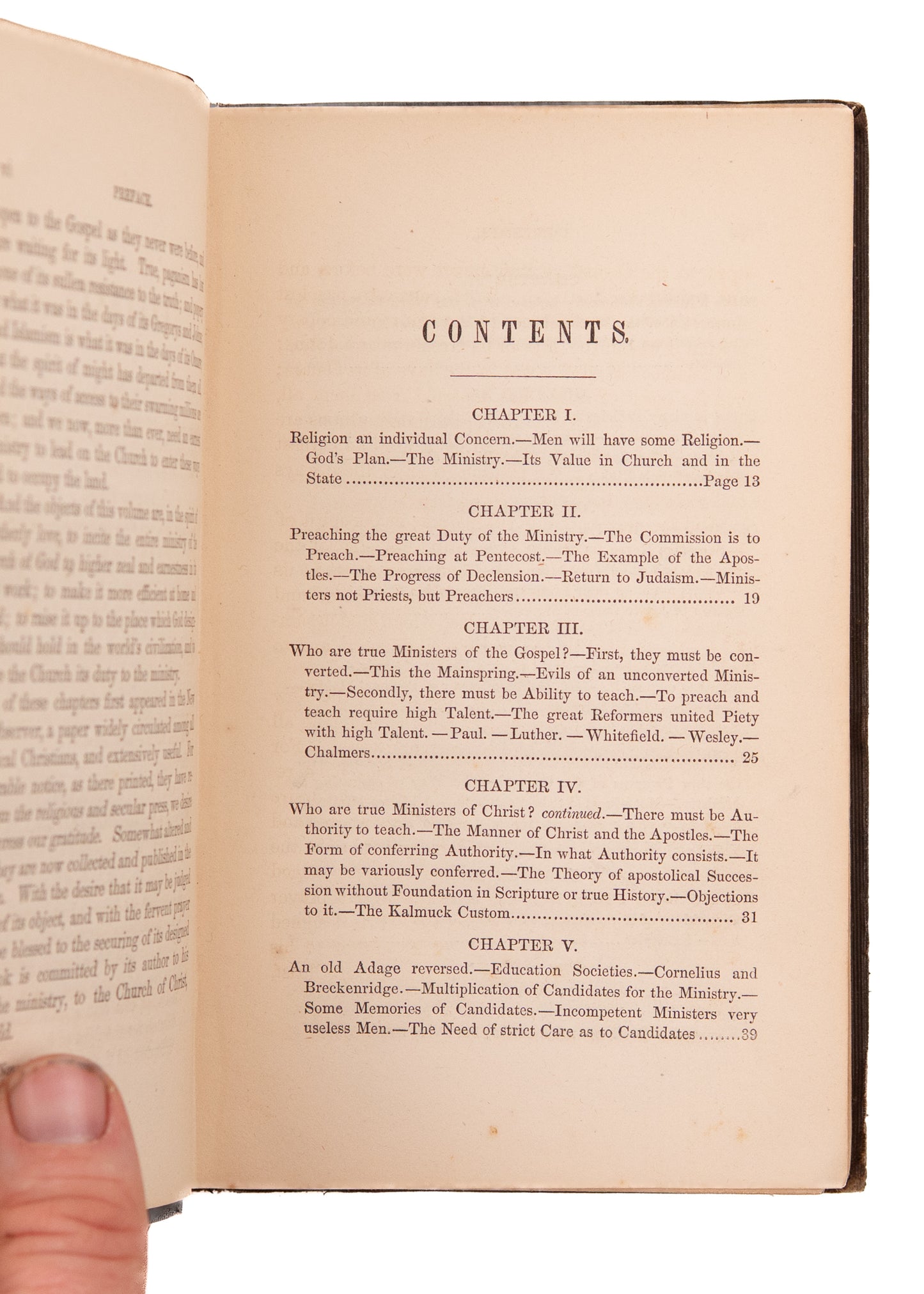 1860 CIVIL WAR CONTRABAND. Nicholas Murray on Preaching - Looted from Battle of Vicksburg