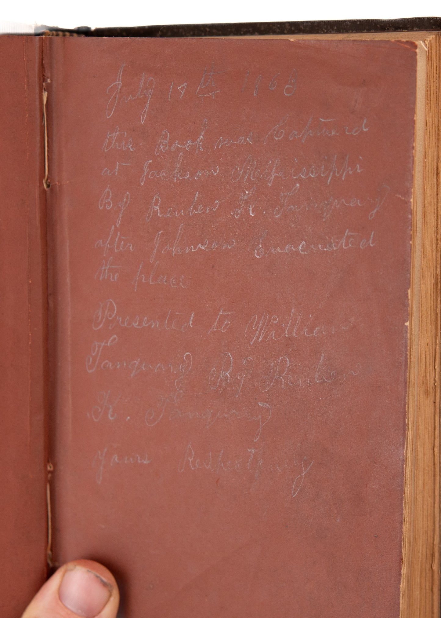 1860 CIVIL WAR CONTRABAND. Nicholas Murray on Preaching - Looted from Battle of Vicksburg