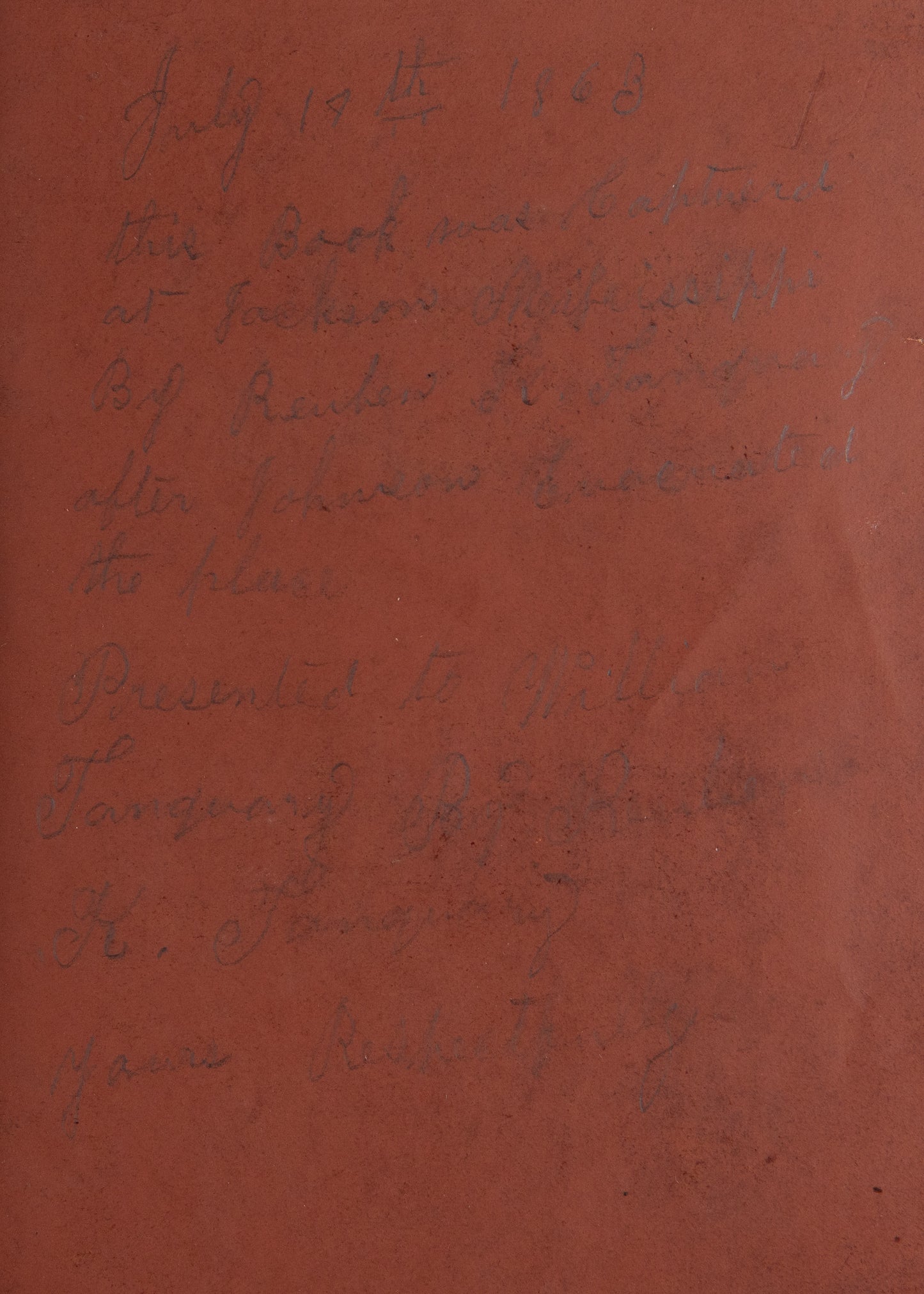 1860 CIVIL WAR CONTRABAND. Nicholas Murray on Preaching - Looted from Battle of Vicksburg