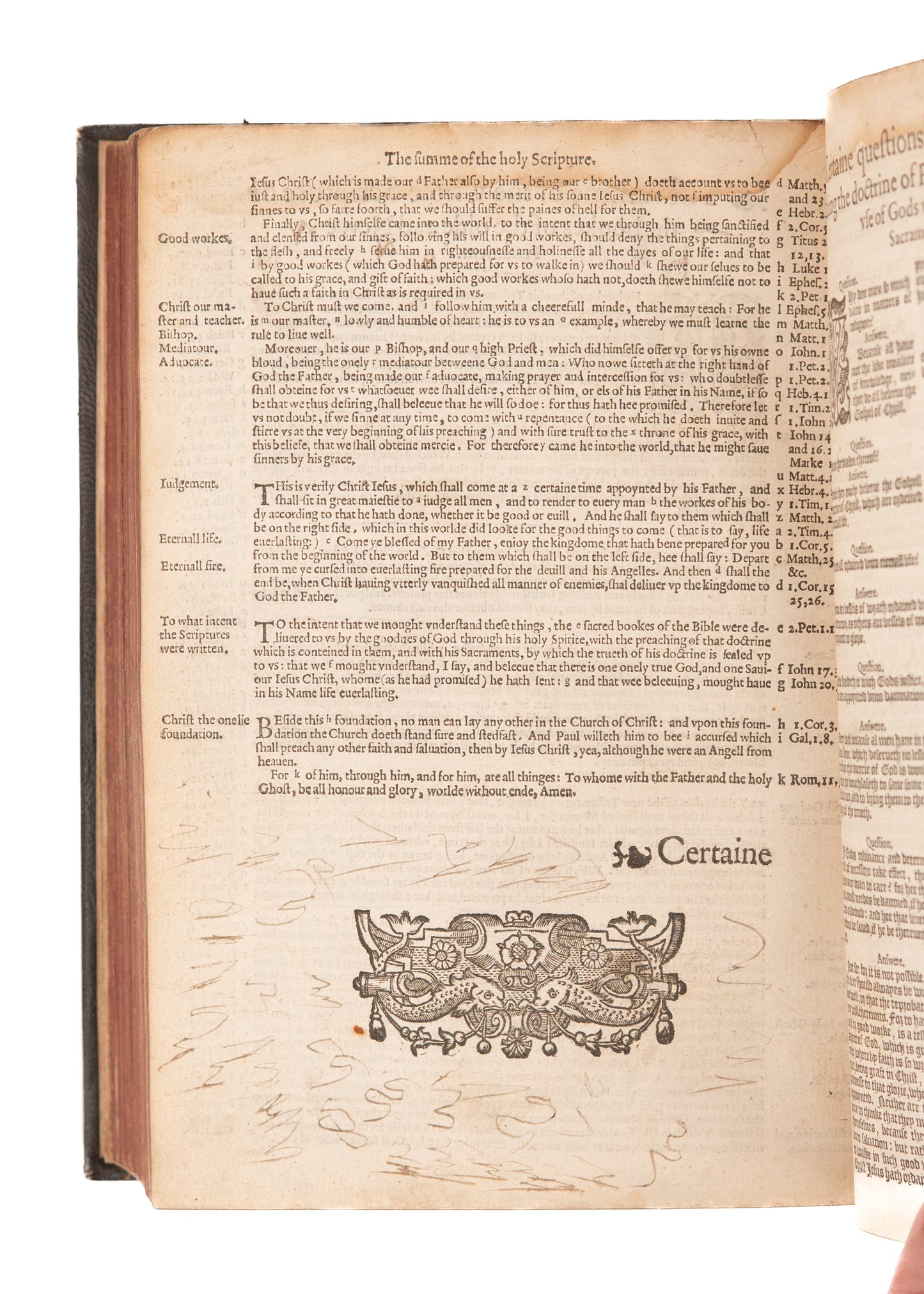 1589 GENEVA BLACK LETTER. The Ultimate "Puritan" Geneva, Containing the Calvinist's Catechism.