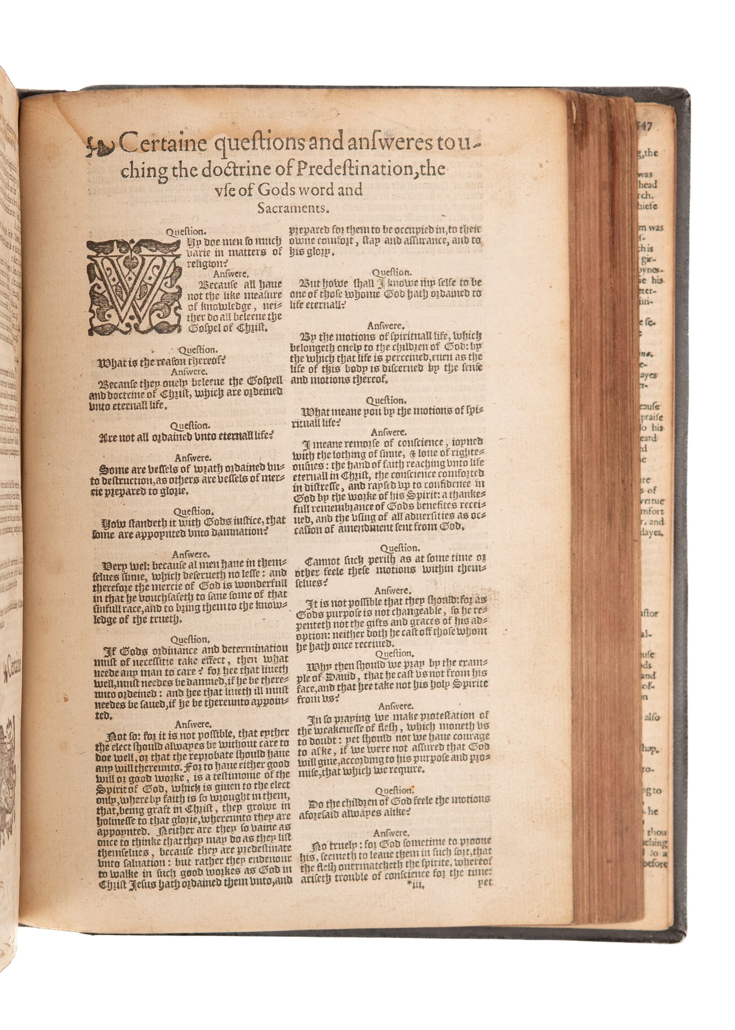 1589 GENEVA BLACK LETTER. The Ultimate "Puritan" Geneva, Containing the Calvinist's Catechism.