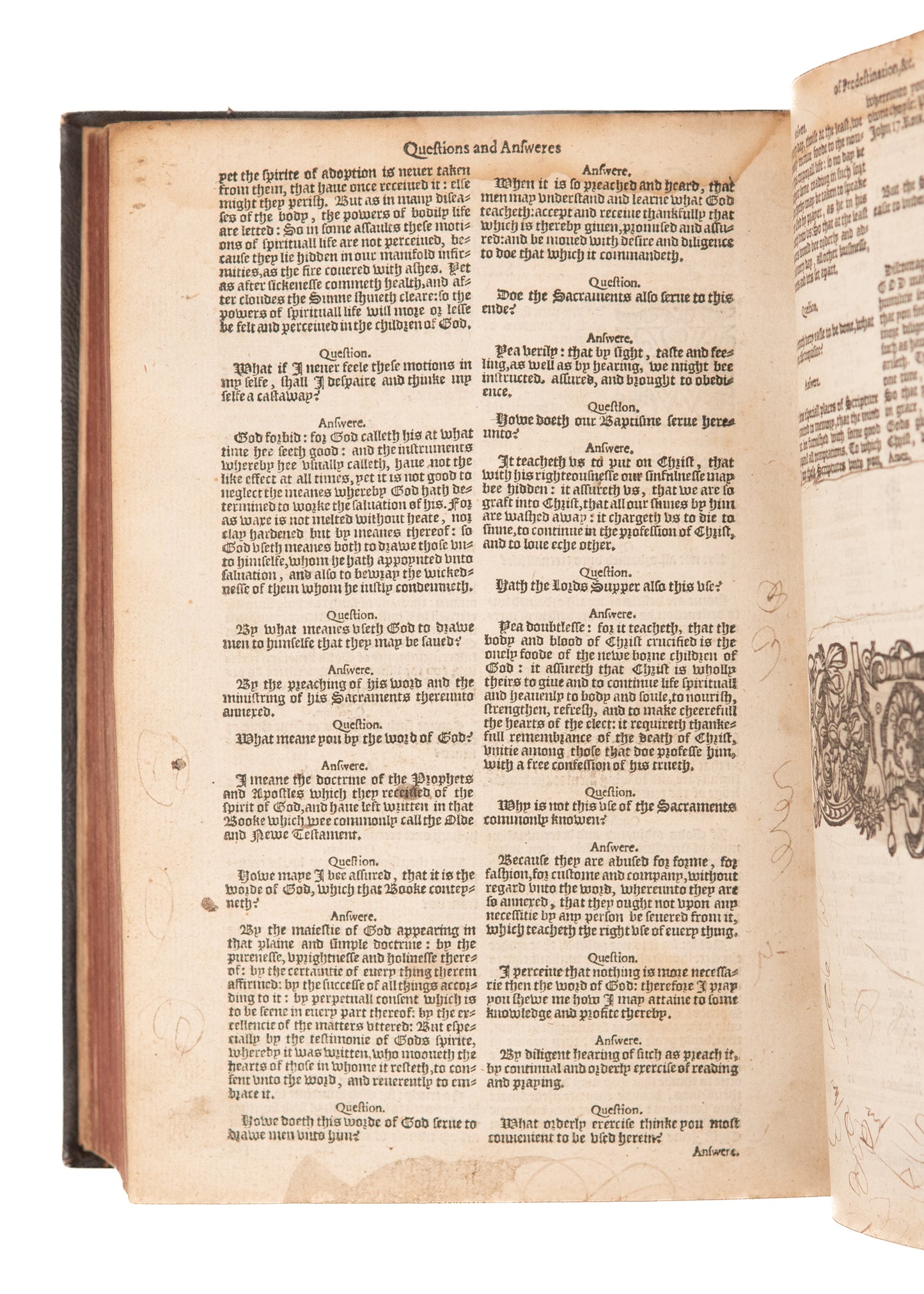 1589 GENEVA BLACK LETTER. The Ultimate "Puritan" Geneva, Containing the Calvinist's Catechism.