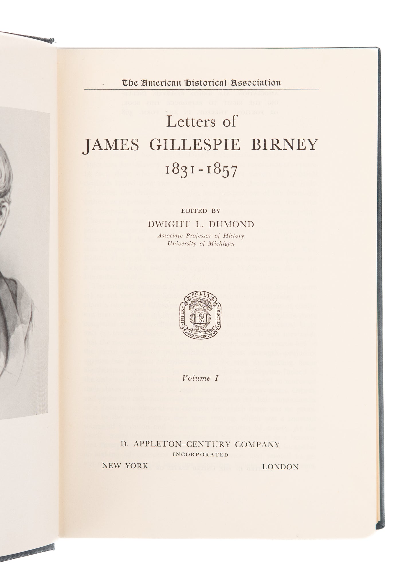 1938 PLANTATION OWNER TO ABOLITIONIST. Letters of James Gillespie Briney 1831-1857.