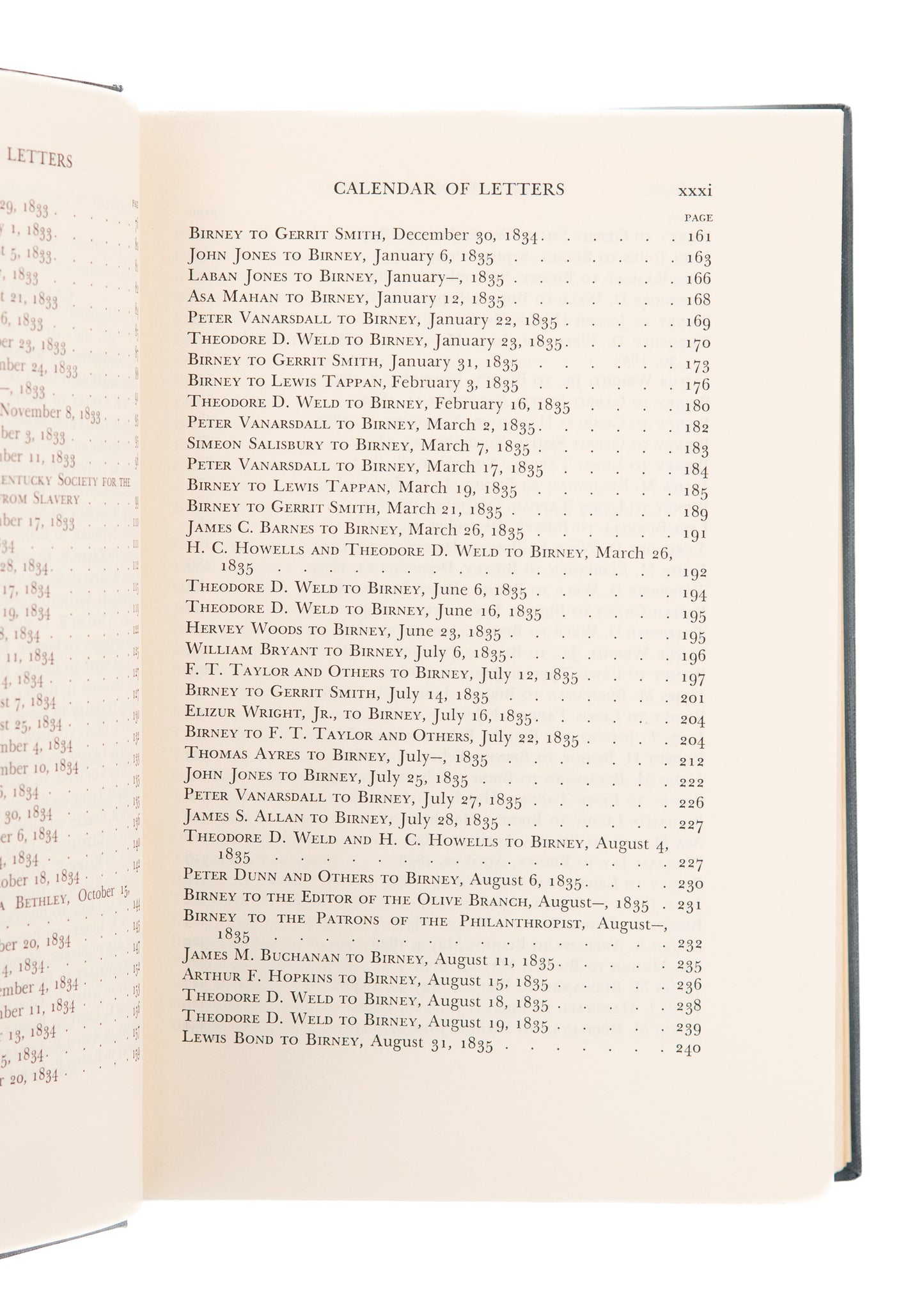 1938 PLANTATION OWNER TO ABOLITIONIST. Letters of James Gillespie Briney 1831-1857.