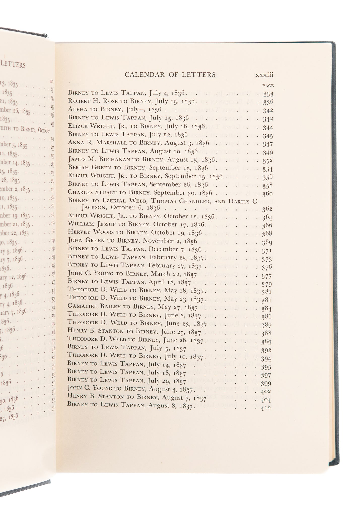 1938 PLANTATION OWNER TO ABOLITIONIST. Letters of James Gillespie Briney 1831-1857.