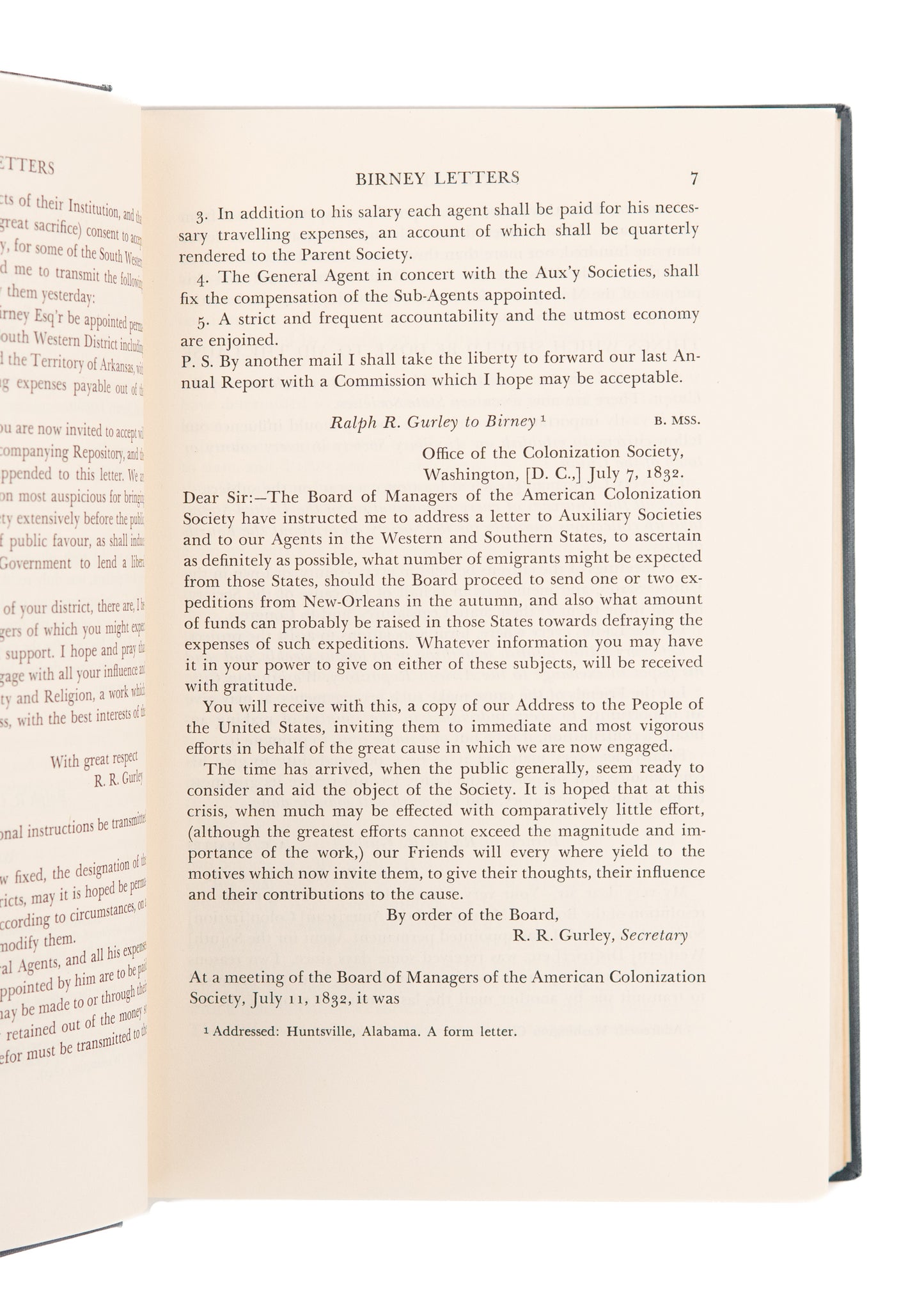 1938 PLANTATION OWNER TO ABOLITIONIST. Letters of James Gillespie Briney 1831-1857.