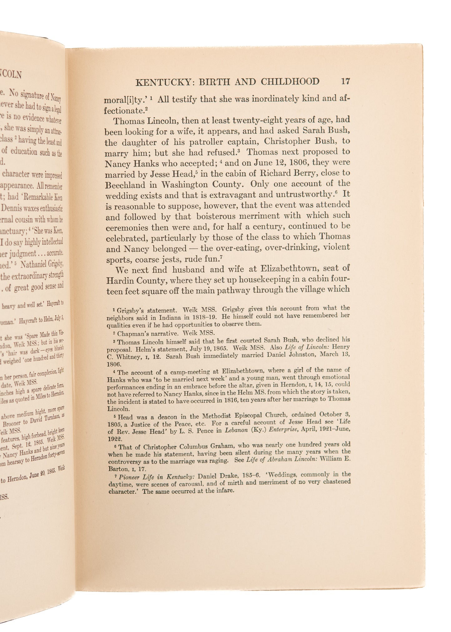 1928 ABRAHAM LINCOLN. First Edition of a Highly Regarded Lincoln Biography by Albert Beveridge.