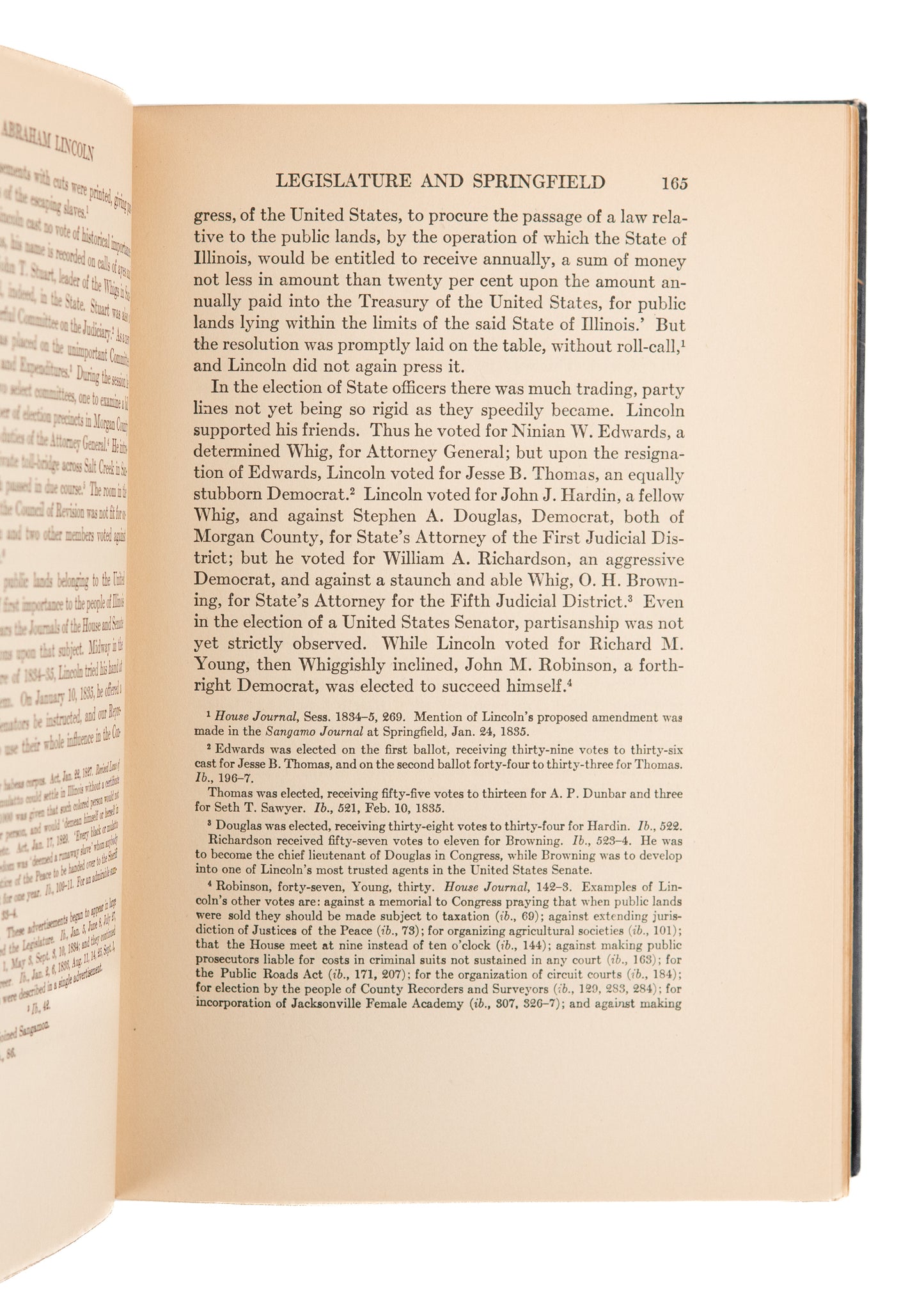 1928 ABRAHAM LINCOLN. First Edition of a Highly Regarded Lincoln Biography by Albert Beveridge.