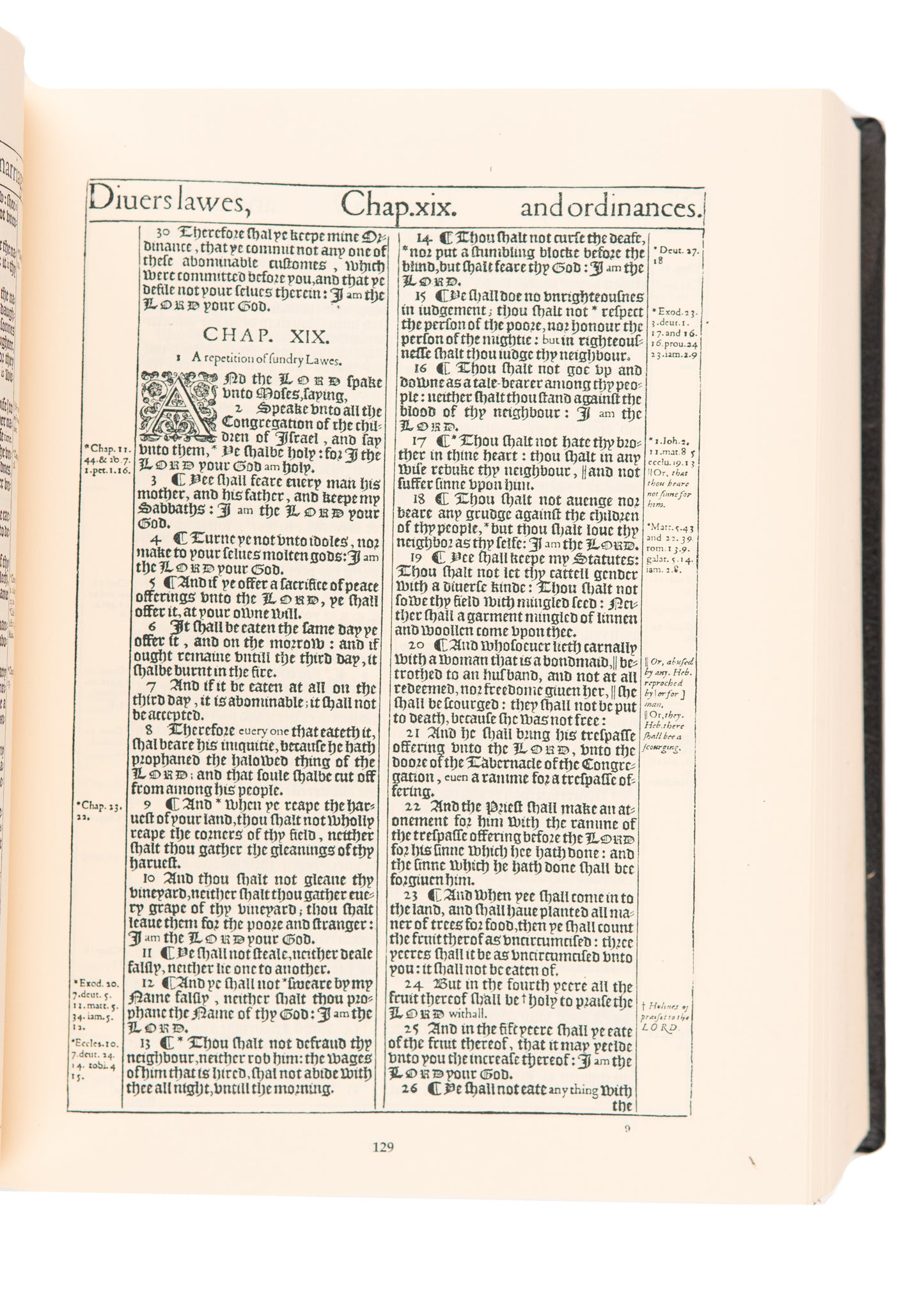 1611 KING JAMES BIBLE. Fine, Large Format 1611 "He" King James Bible Facsimile.