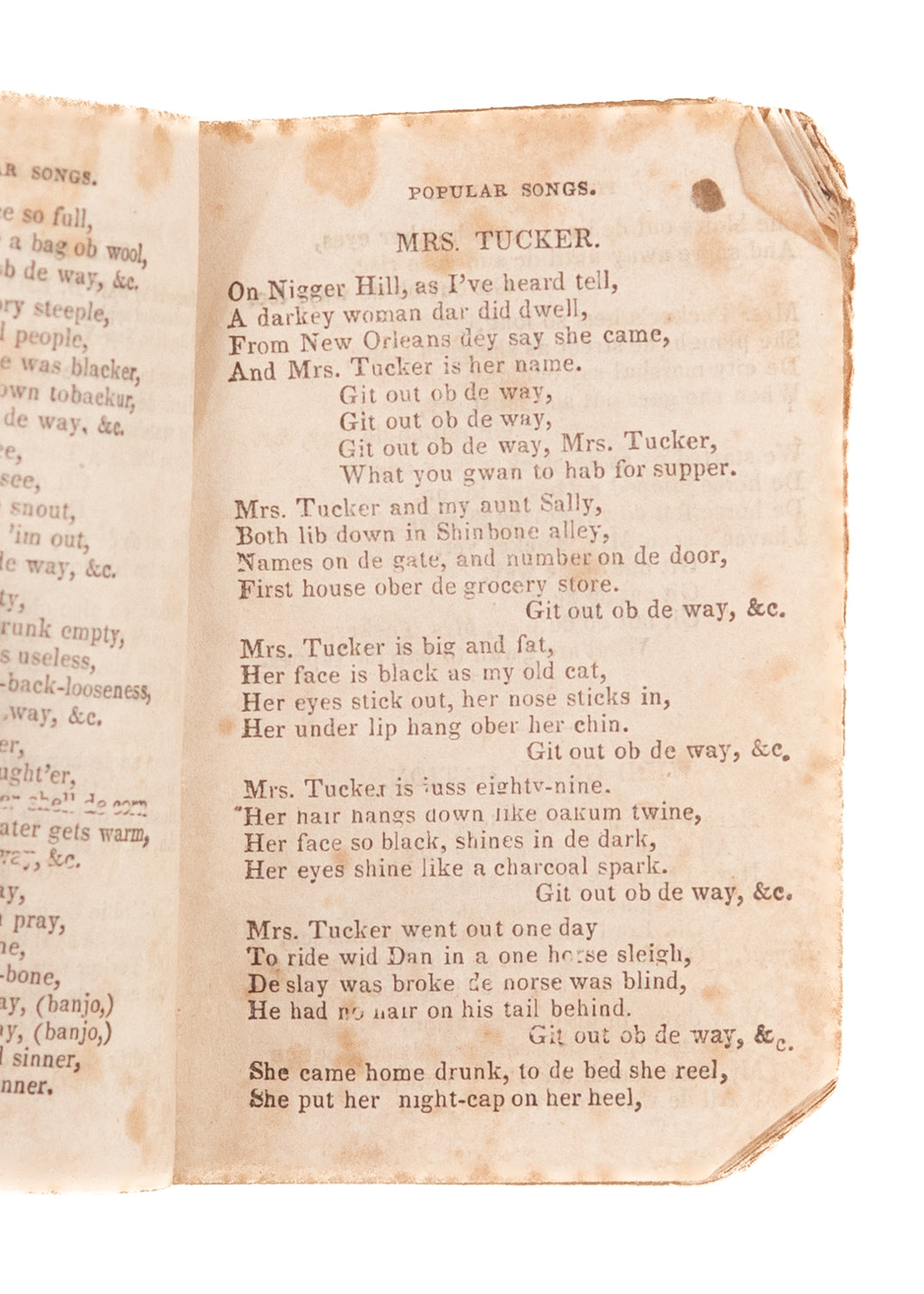 1844 NIGGA MELODIES. Rare Black Negro Minstrel Songs with Woodcuts.