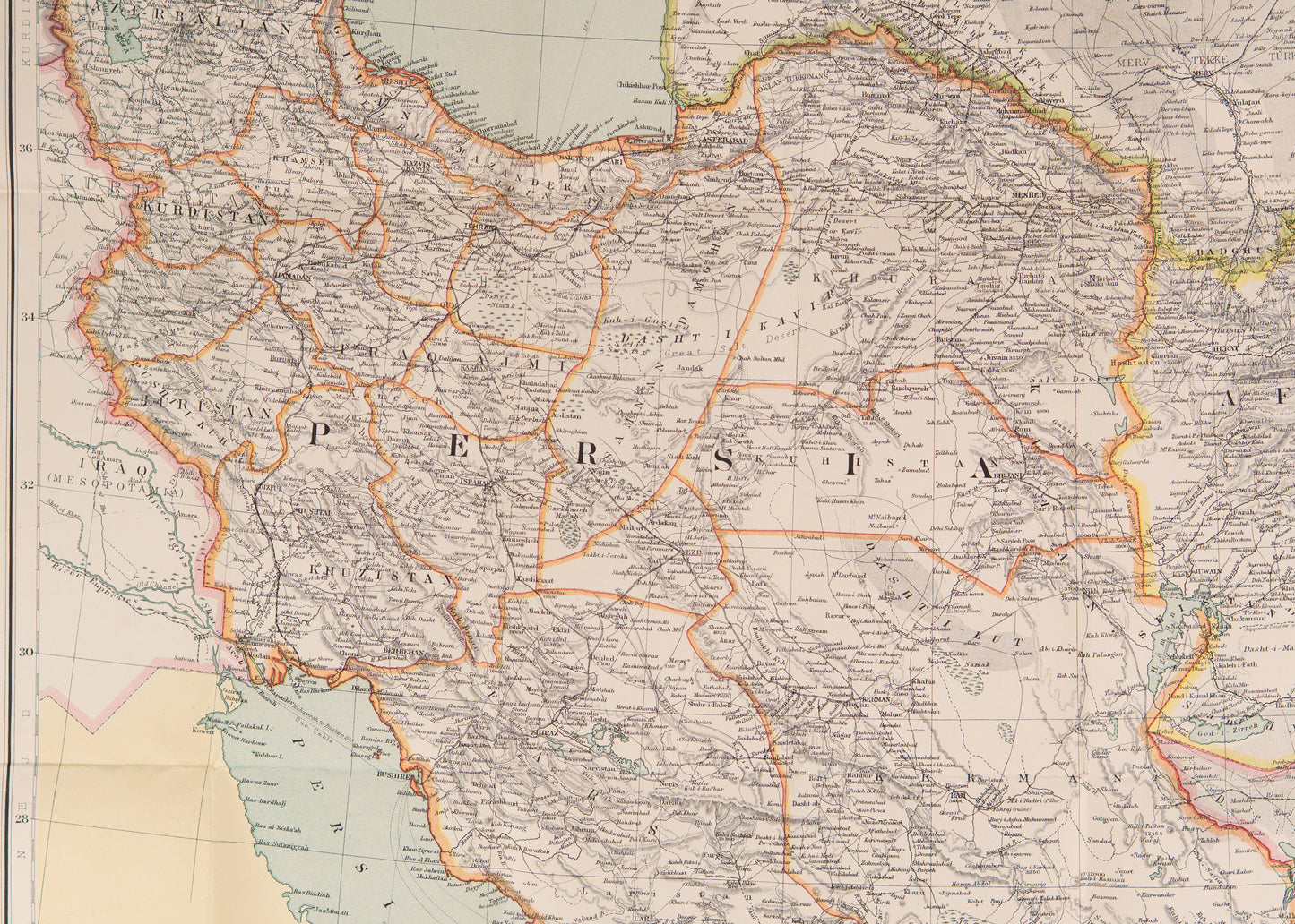 1920 AFGHANISTAN MAP. Philips Imperial Maps: Persia, Afghanistan and Baluchistan. Fine Copy.