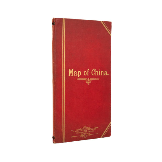 1895 CHINA INLAND MISSION. Important Late 19th Century Missionary-Used Map of China.