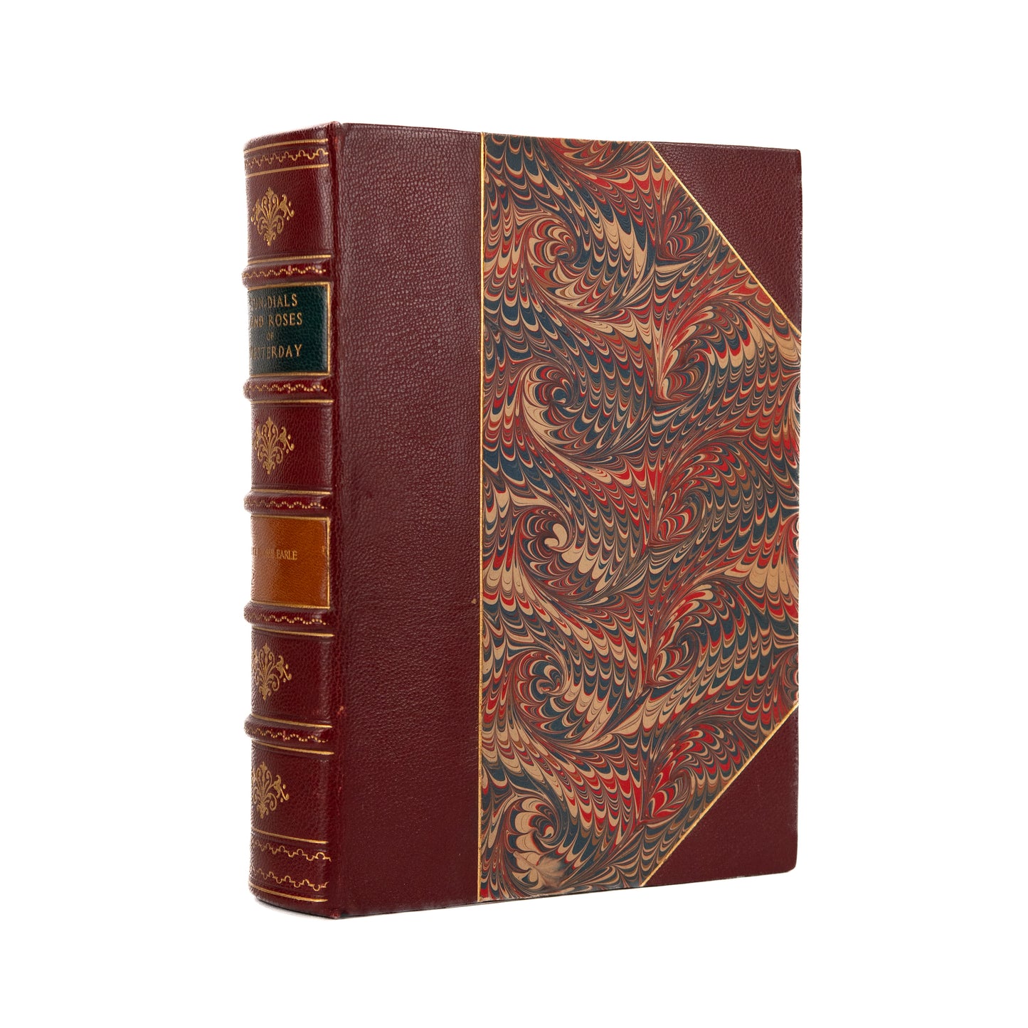 1902 ROSES & GARDENING. Beautifully Bound Classic Work on Gardening, Roses, & Sun Dials.