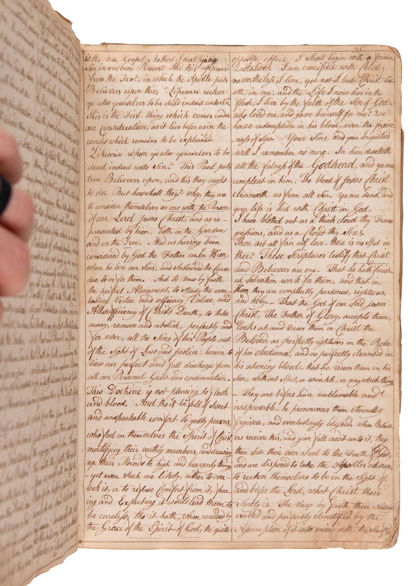 1790 SAMUEL EYLES PIERCE. Important 383pp, 200,000 Unpublished MSs by Important Reformed Baptist Divine.