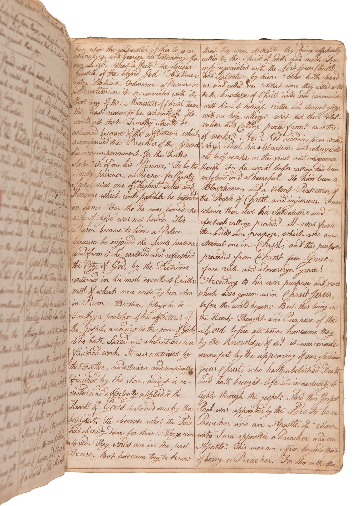 1790 SAMUEL EYLES PIERCE. Important 383pp, 200,000 Unpublished MSs by Important Reformed Baptist Divine.