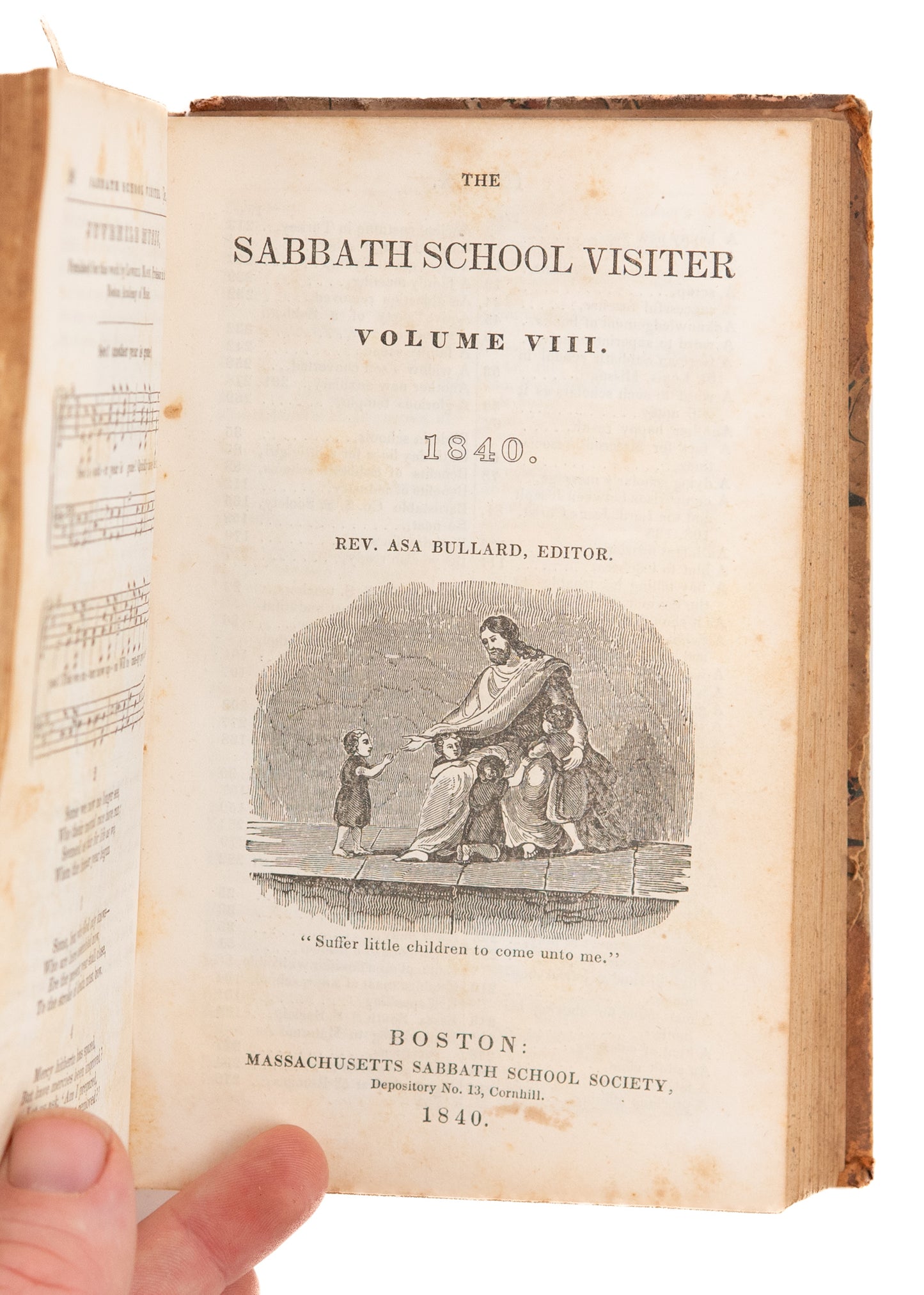 1839/1840 ASA BULLARD. Sabbath School Visitor by Emily Dickinson's Uncle.