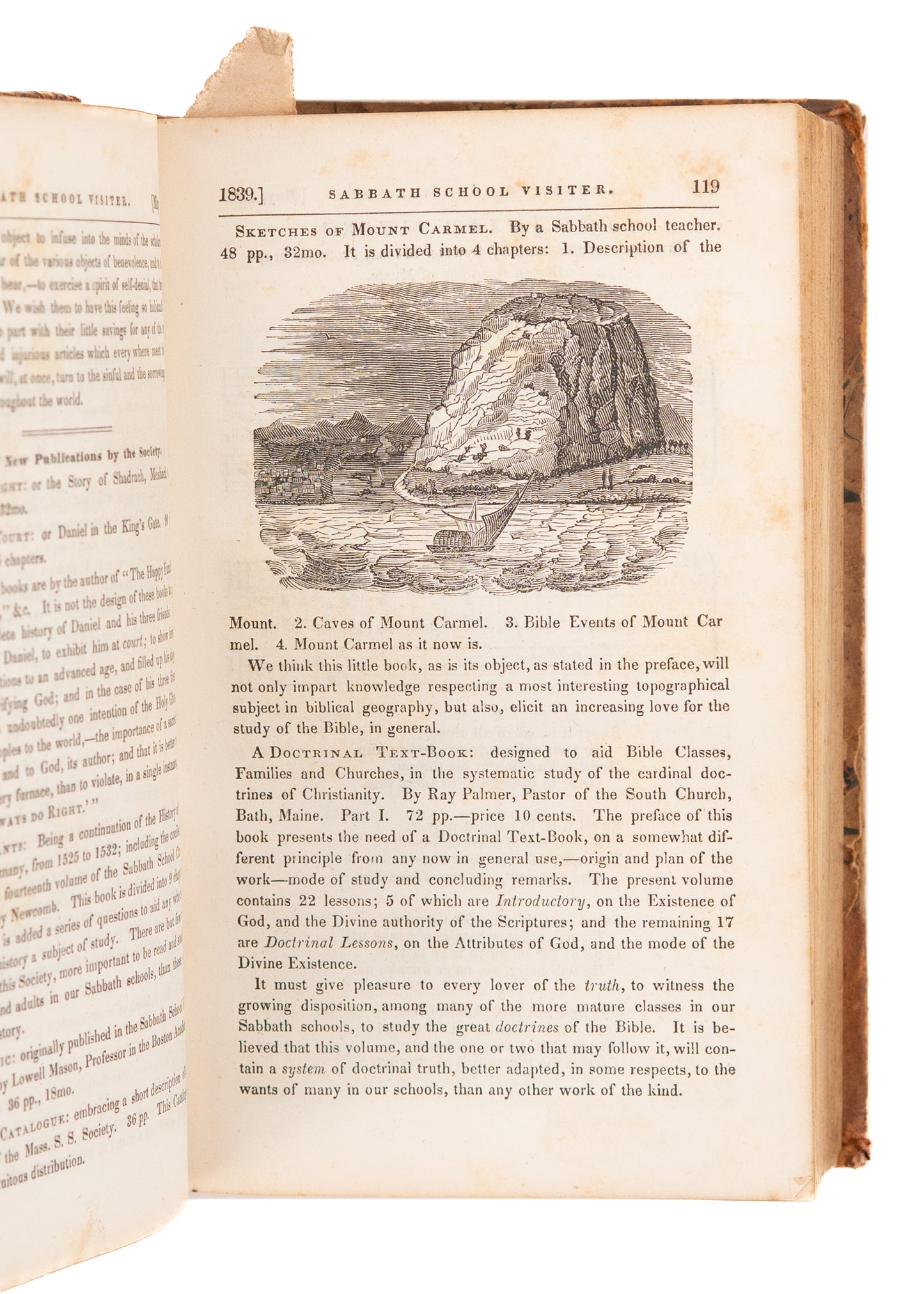 1839/1840 ASA BULLARD. Sabbath School Visitor by Emily Dickinson's Uncle.