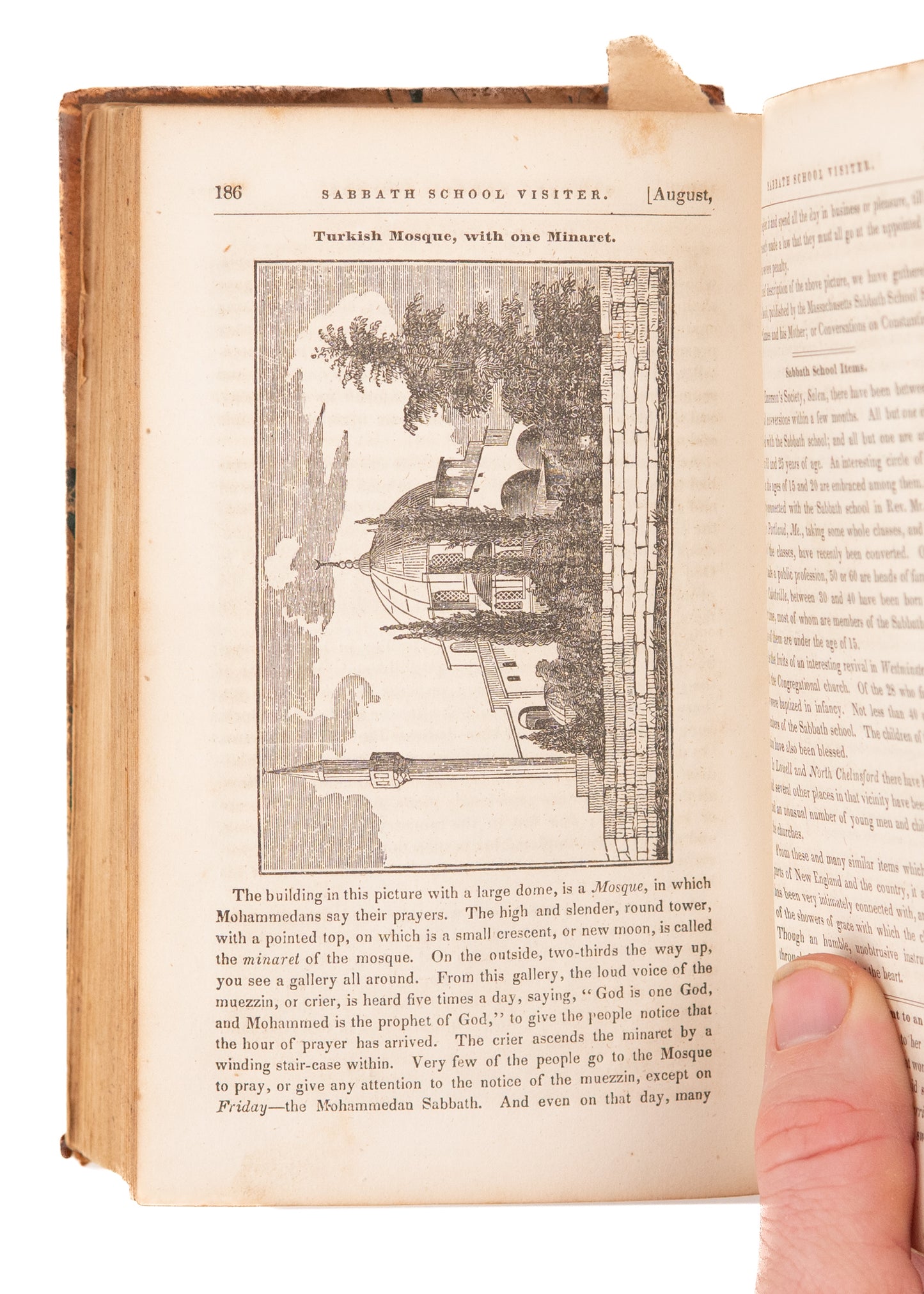 1839/1840 ASA BULLARD. Sabbath School Visitor by Emily Dickinson's Uncle.