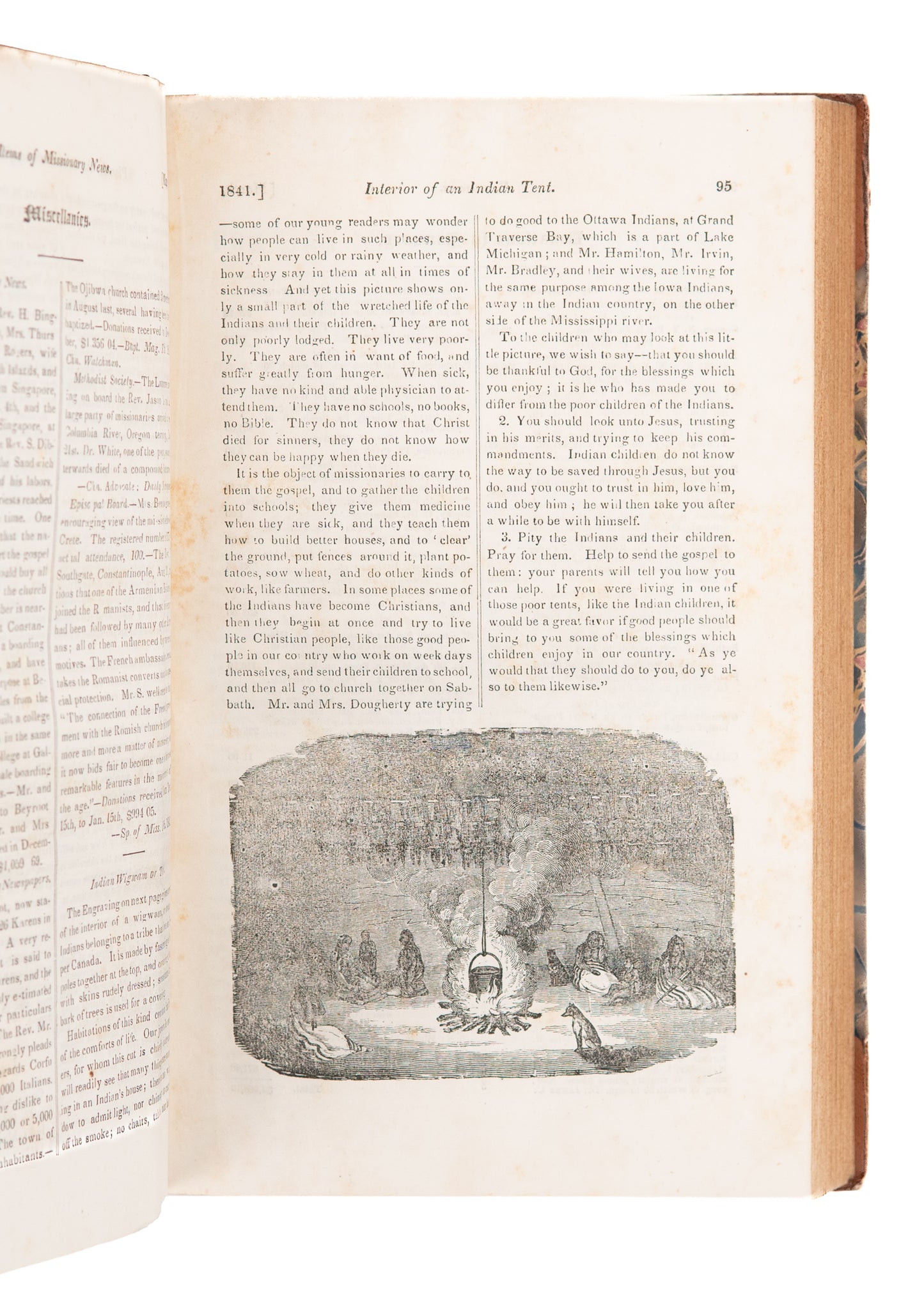 1841 FOREIGN MISSIONARY CHRONICLE. Owned Presbyterian Civil War Union Spy & Saboteur.