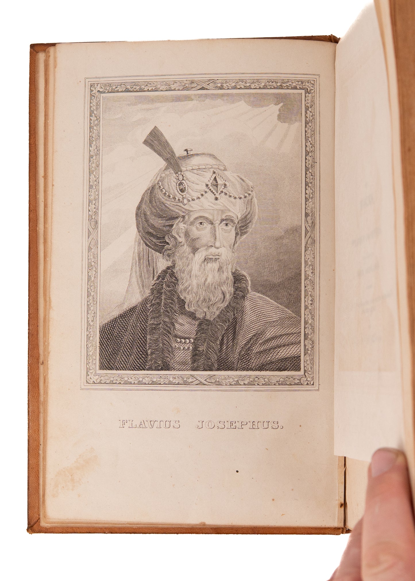 1827 FLAVIUS JOSEPHUS. The Works of Flavius Josephus in Handsome American Sheepskin Binding.