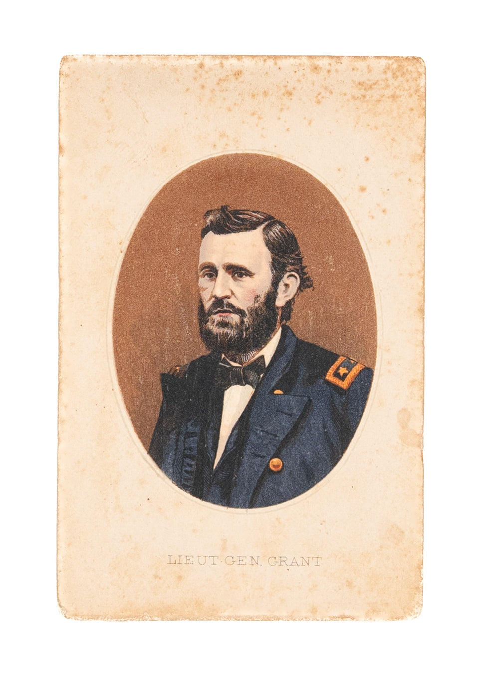 1864 ULYSSES S. GRANT. Important, Undocumented Carte de Visite when Promoted to General.