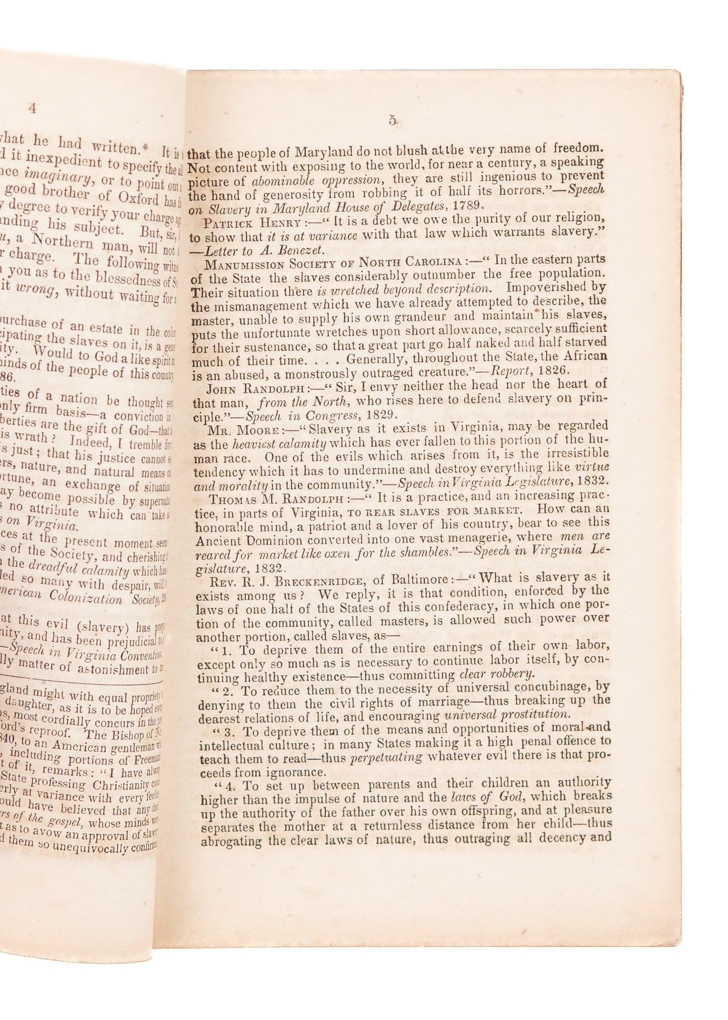 1846 WILLIAM JAY. Lambastes South Carolina Bishop for Being no Better than a Slave Trader.