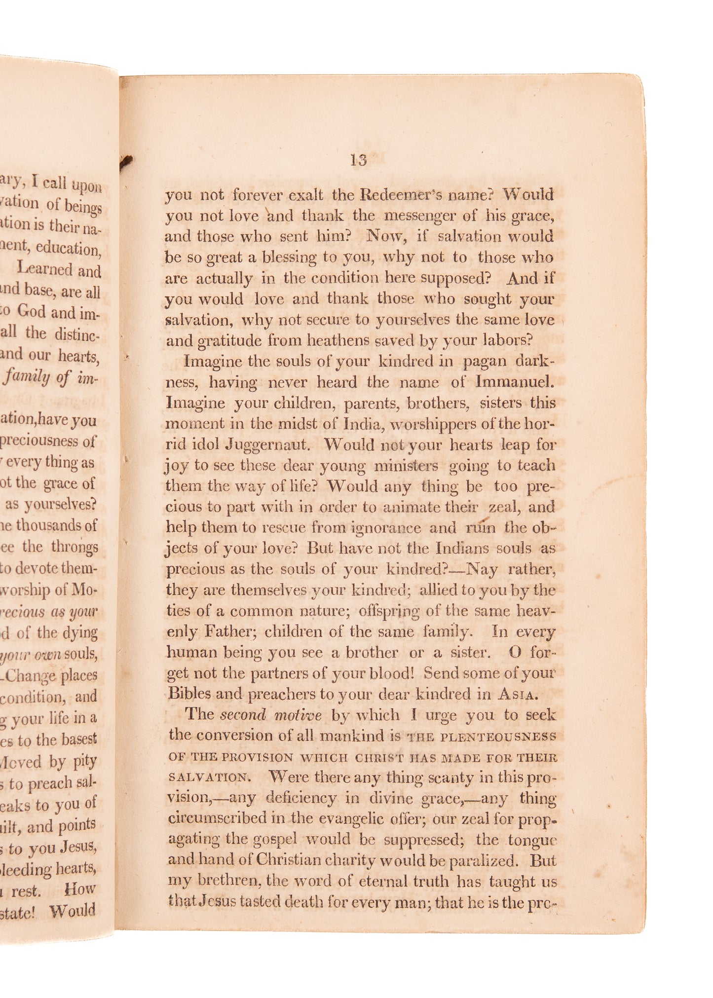 1812 ADONIRAM JUDSON. Ordination Sermon at the Commissioning of Judson to be a Missionary