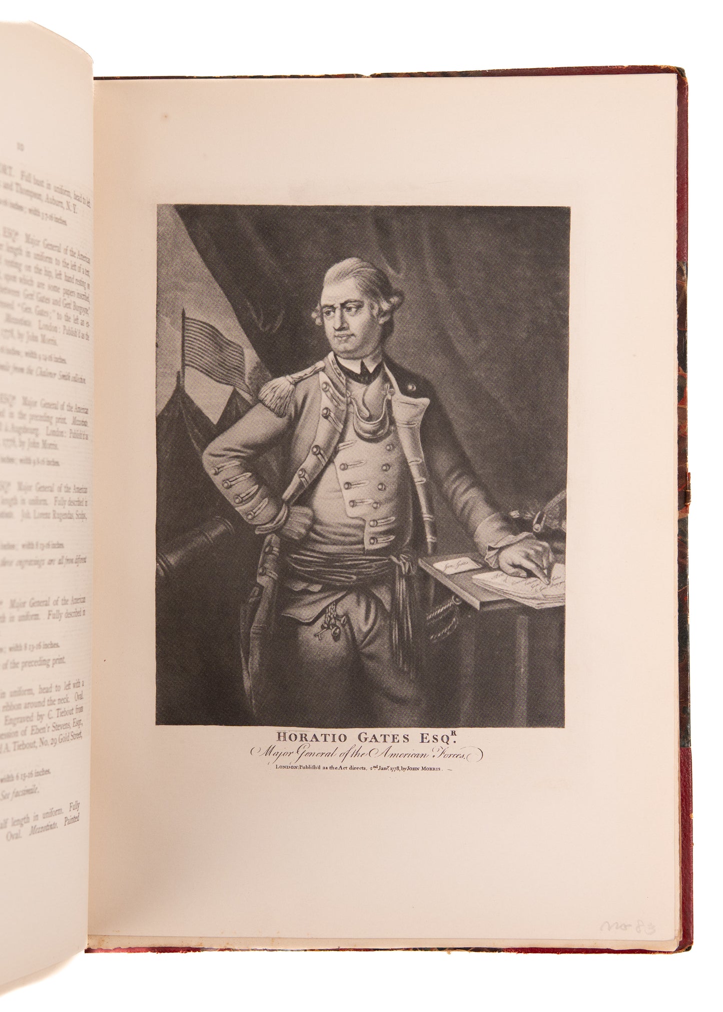 1776 AMERICAN REVOLUTION. Superb Engravings of Revolutionary War Army & Navy Officers.