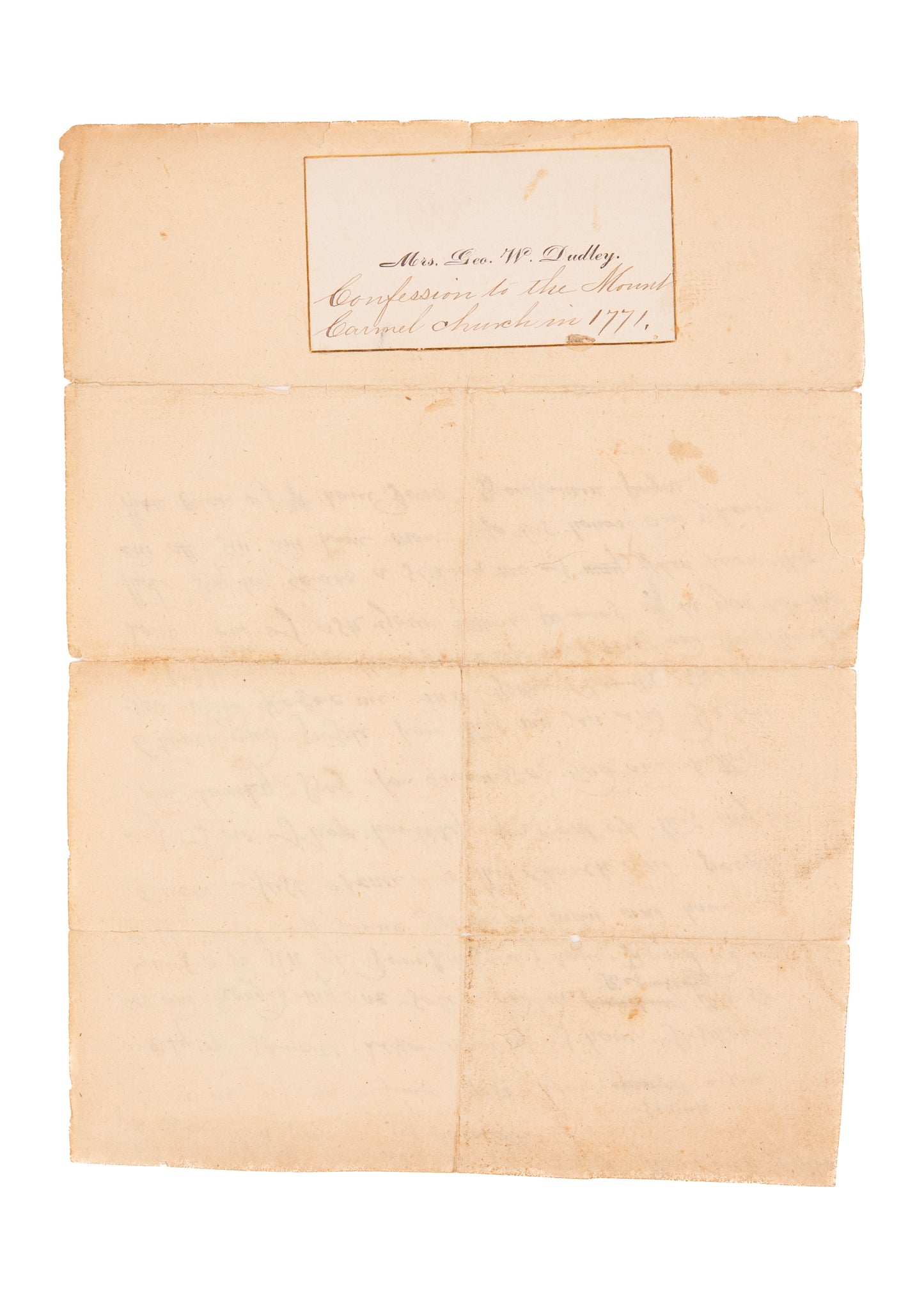 1771 SCOTCH-IRISH VERNACULAR. Early American Confesses the Sin of Repeated Drunkenness.