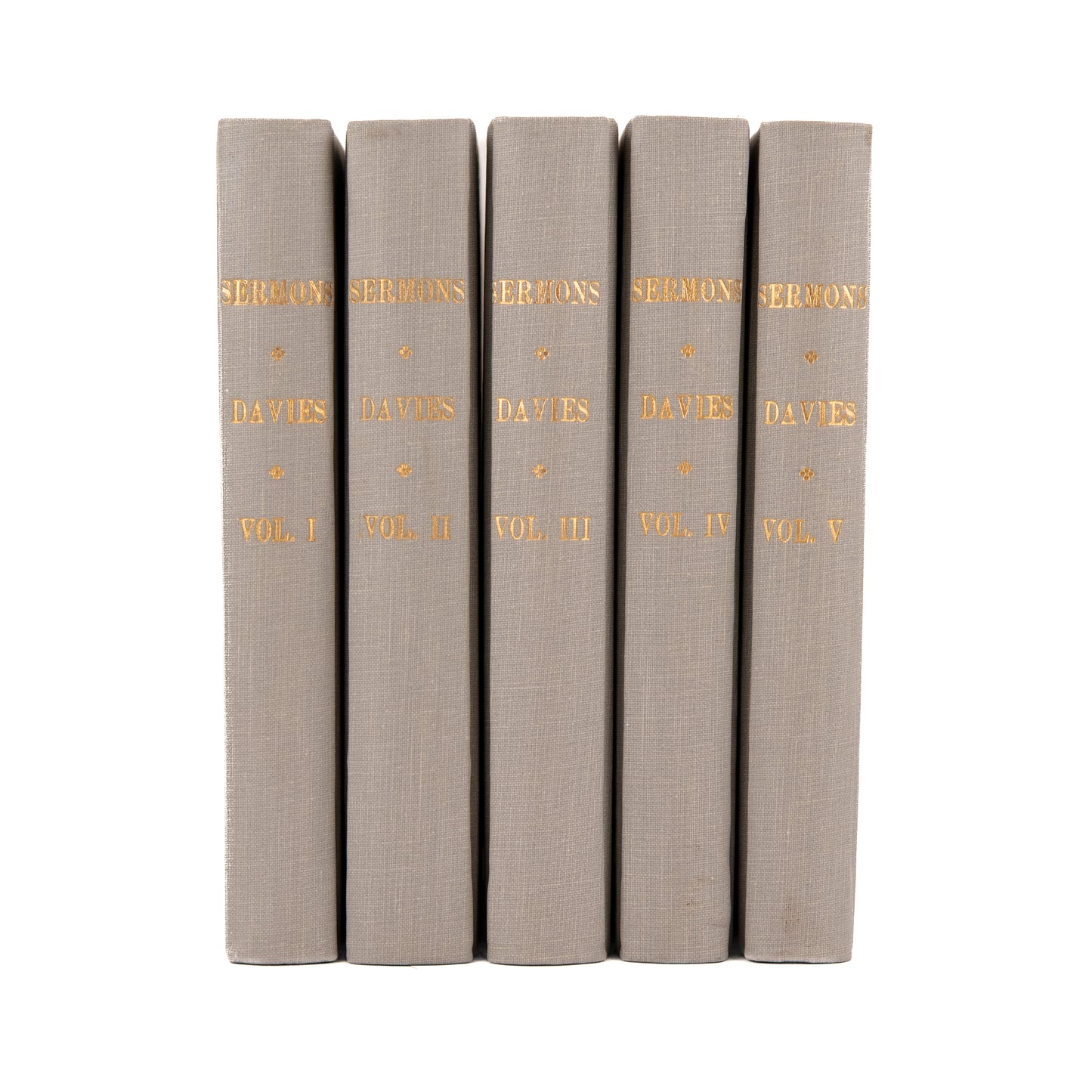 1816 SAMUEL DAVIES. Sermons Complete in Five Volumes. Edwards' Successor & Apostle to Virginia.