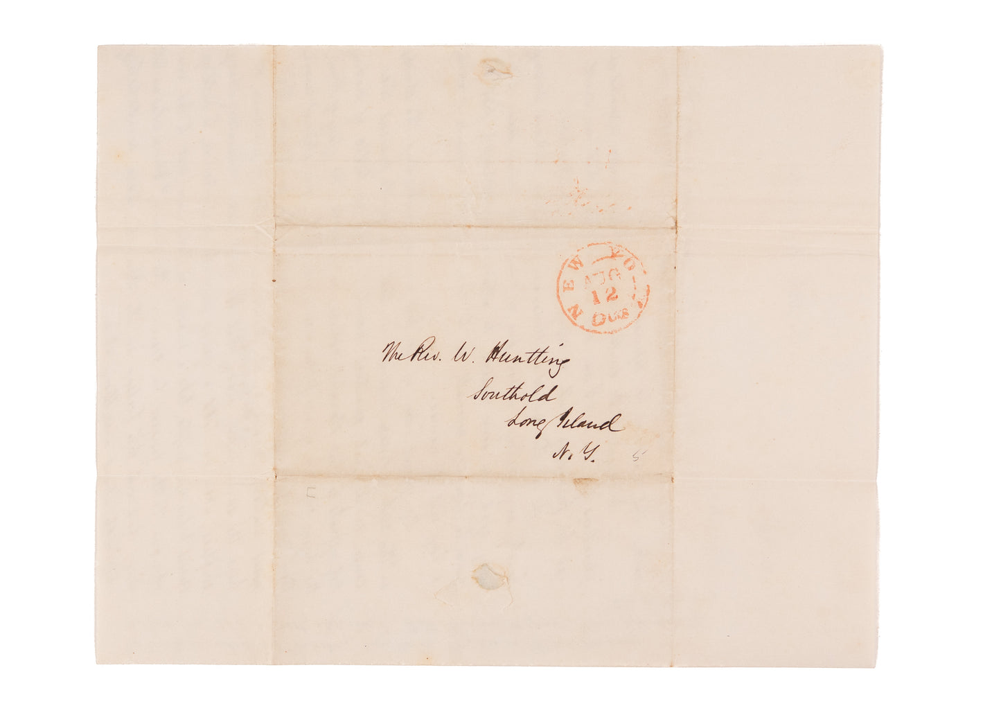 1850 JOHN C. LOWRIE. Unpublished ALS on Foreign Missions by Pioneer Presbyterian Missionary