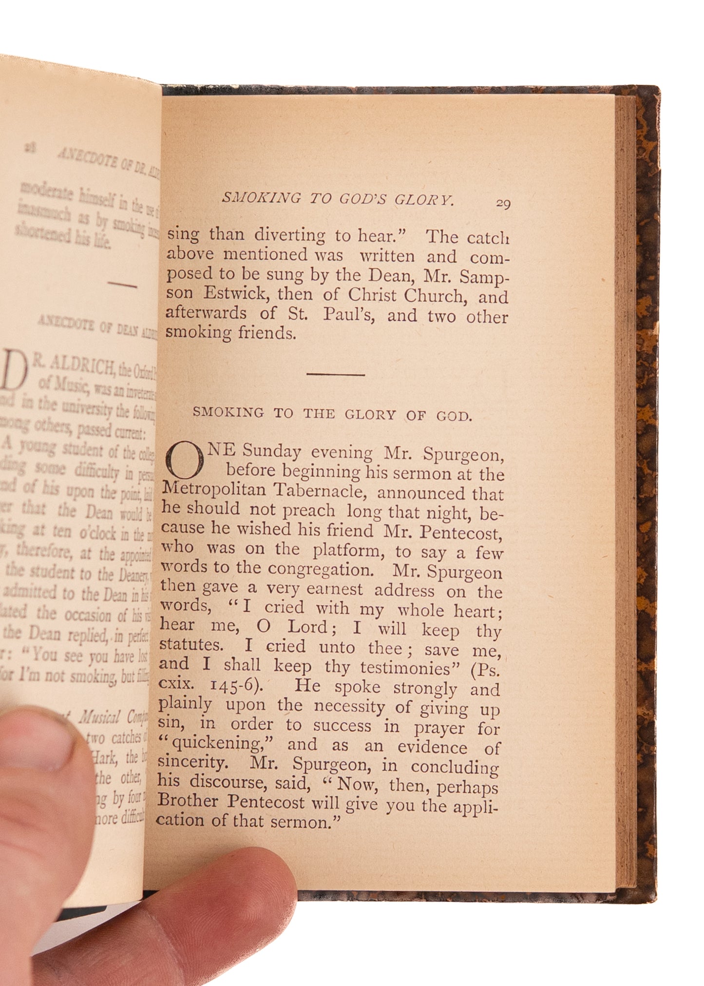 1884 C. H. SPURGEON &c. Tobacco Talk and Smokers Gossip - Containing Spurgeon's Legendary Cigar Controversy.