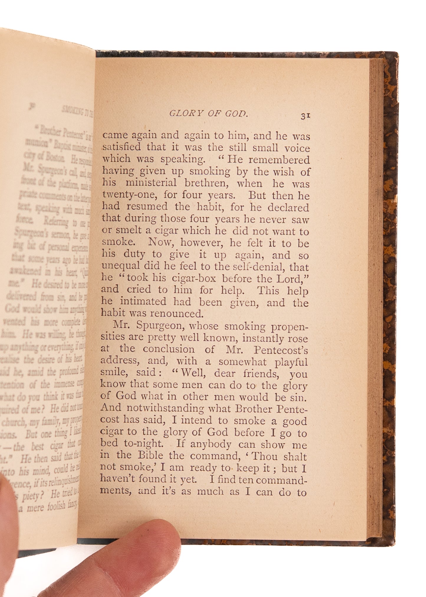 1884 C. H. SPURGEON &c. Tobacco Talk and Smokers Gossip - Containing Spurgeon's Legendary Cigar Controversy.