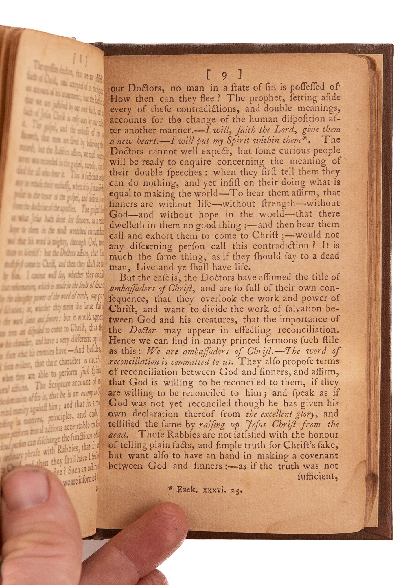 1773 SERMONS TO ASSES. American Revolutionary Satire Owned by "The Fighting Quaker" of the Revolution.